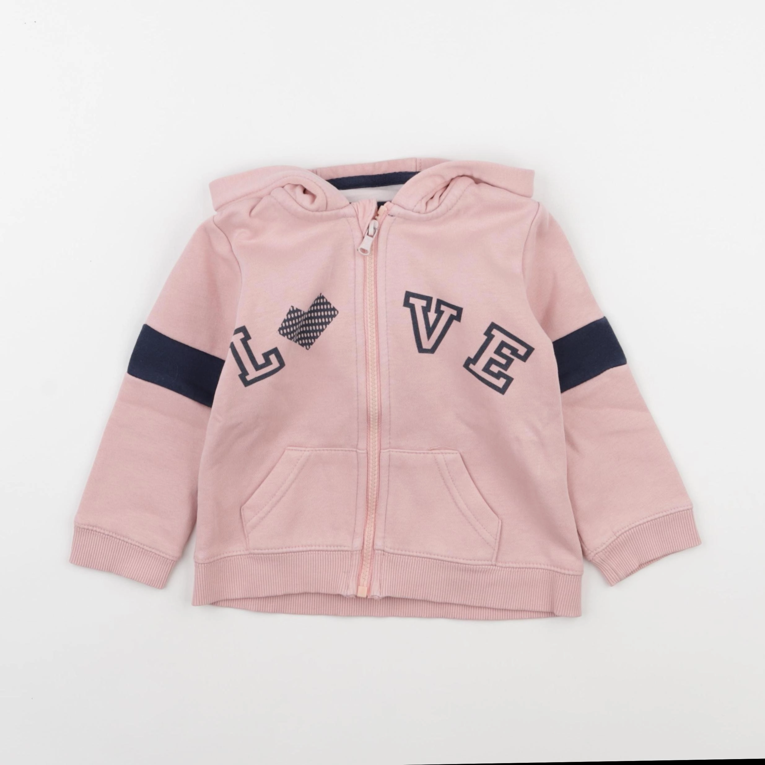 Vertbaudet - sweat rose - 3 ans