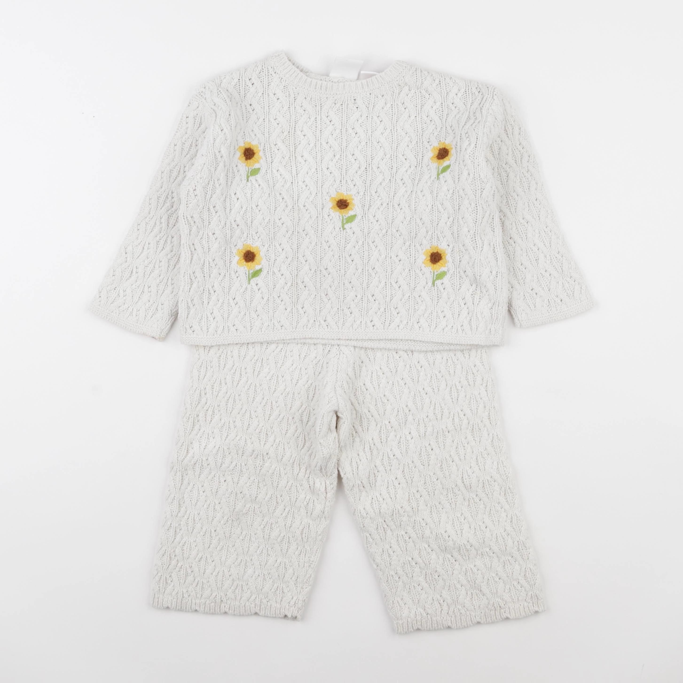 Zara - ensemble blanc - 12/18 mois