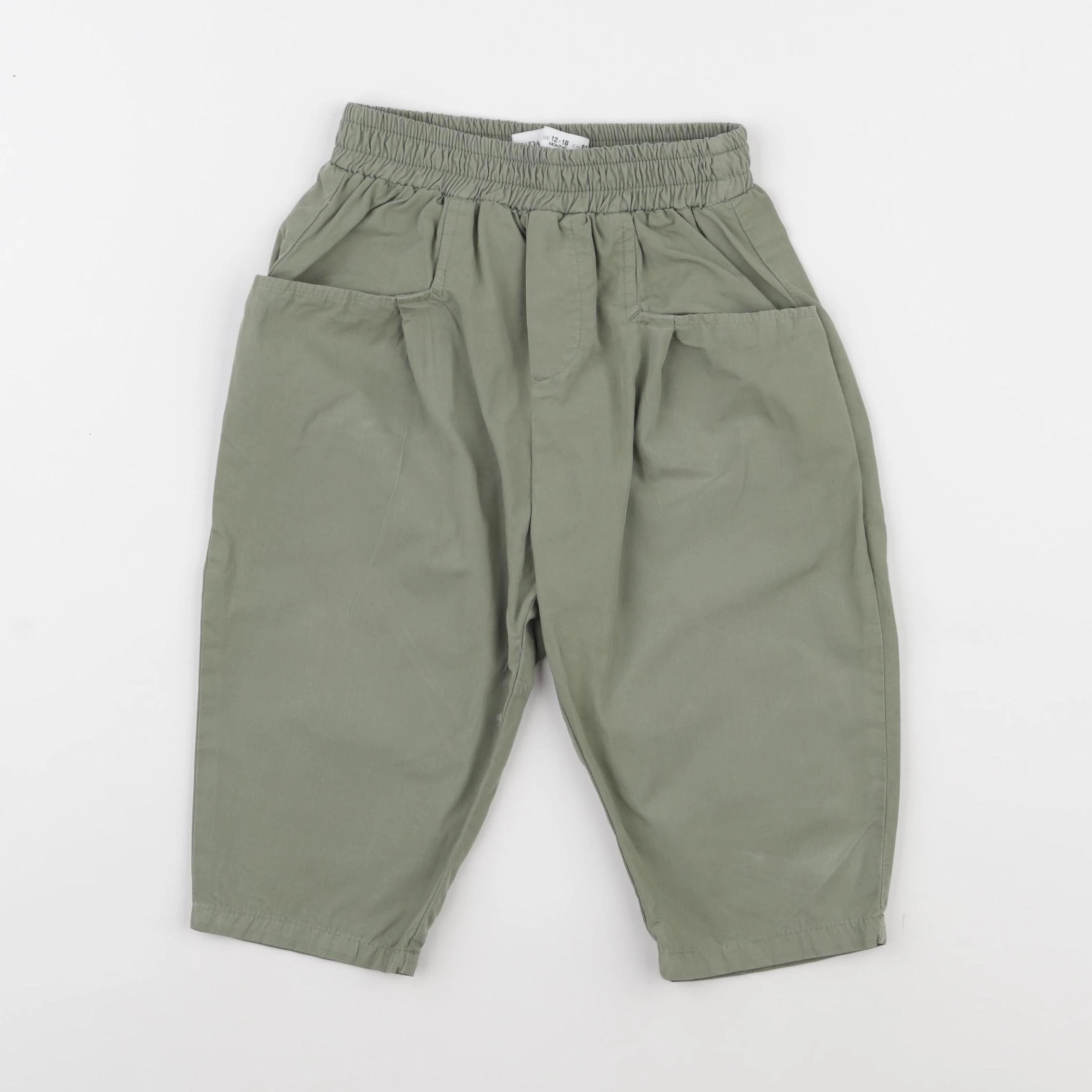 Zara - pantalon vert - 12/18 mois