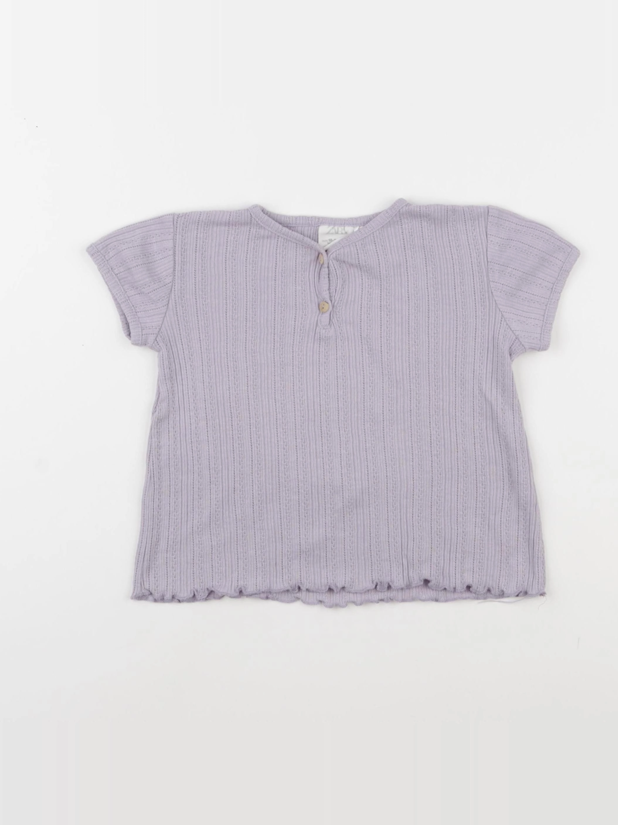 Zara - tee-shirt violet - 18/24 mois