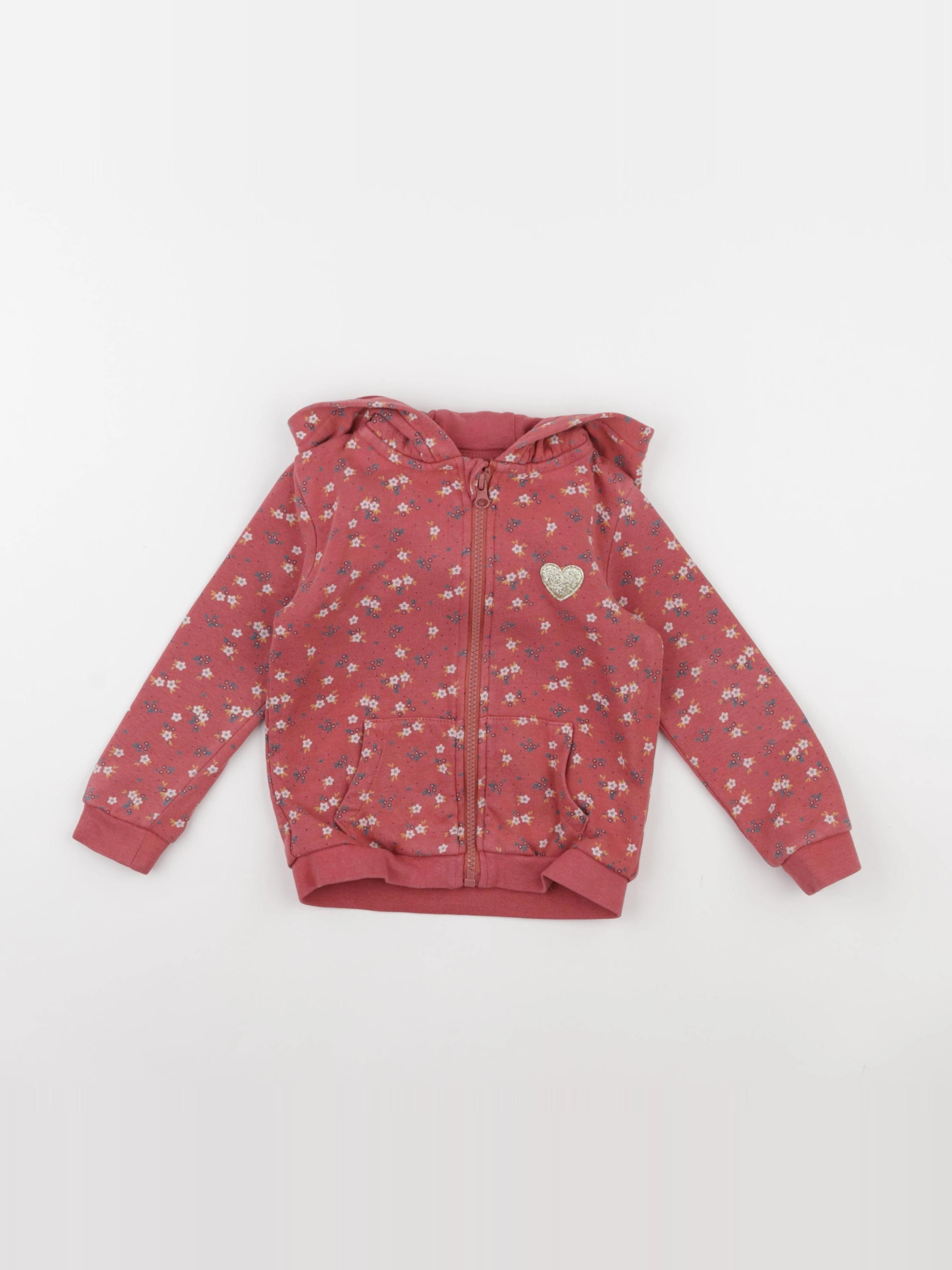 Vertbaudet - sweat rose - 3 ans