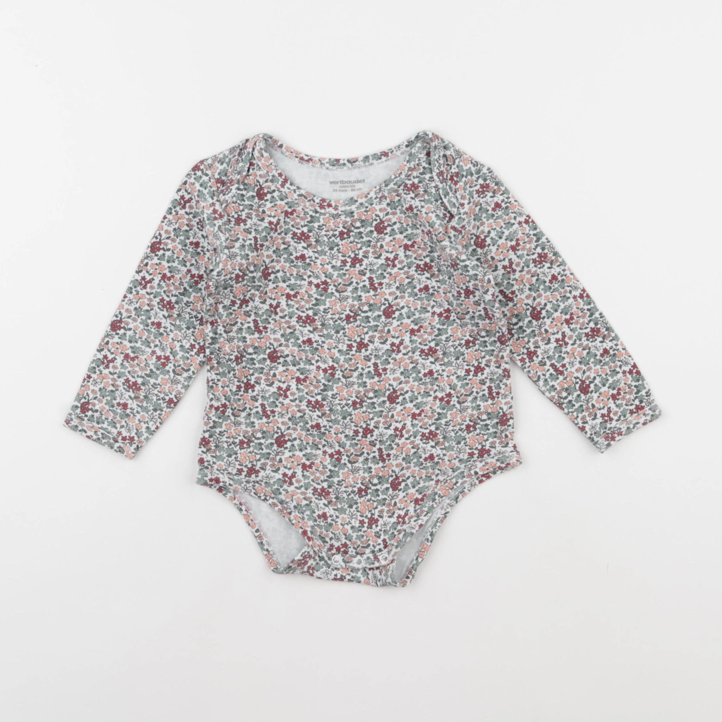 Vertbaudet - body vert - 24 mois