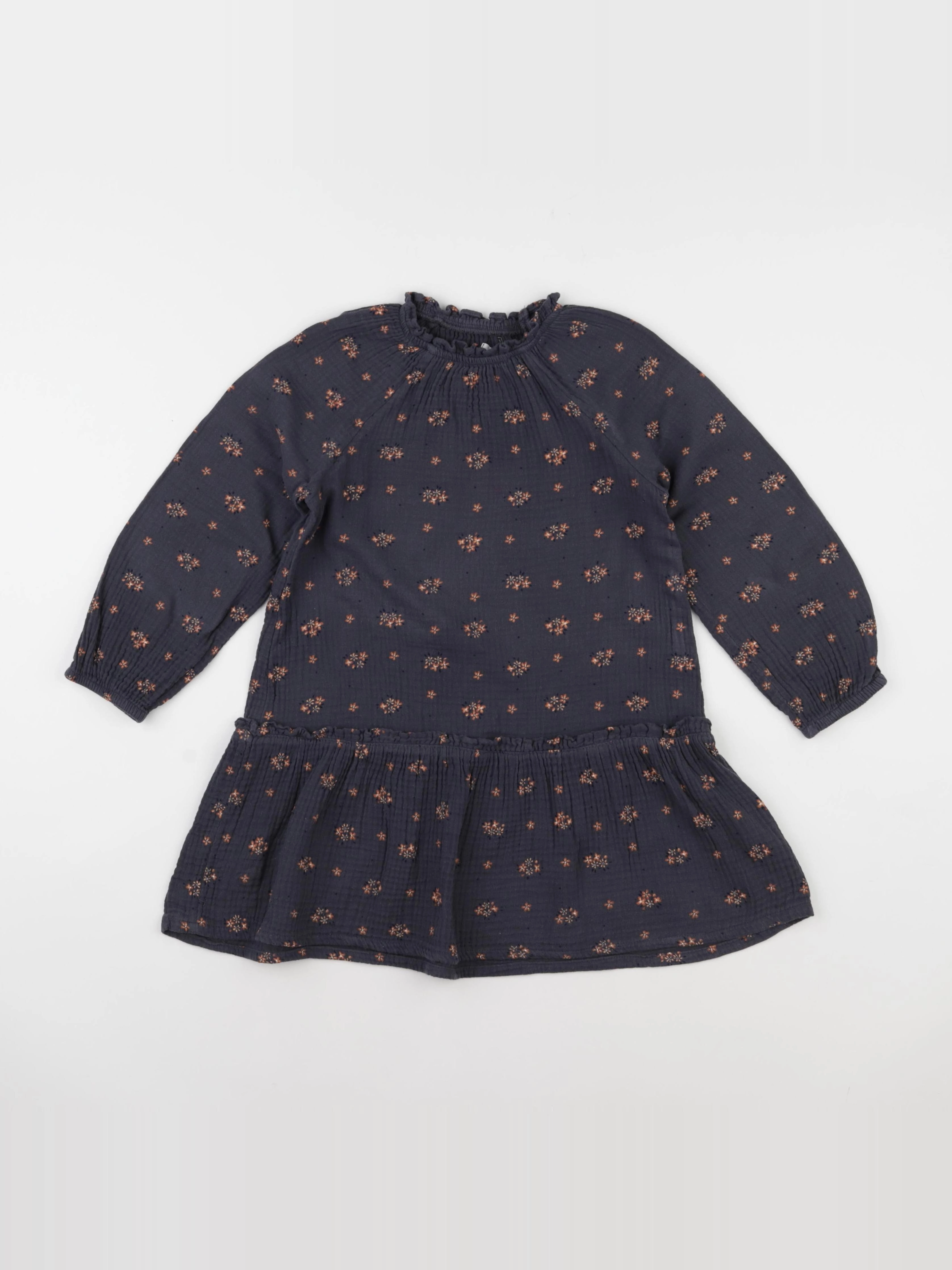 Vertbaudet - robe gris - 6 ans