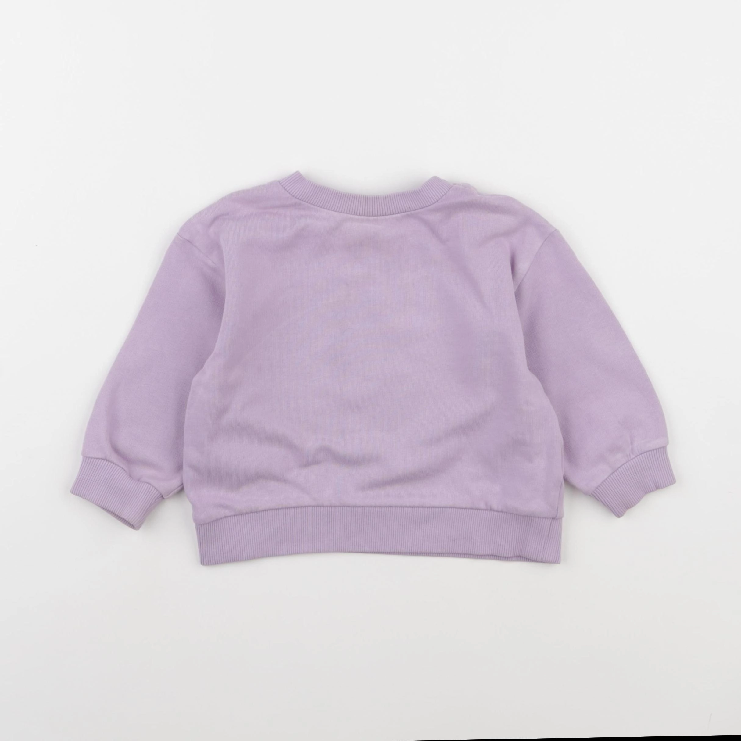 Arket - sweat violet - 6/12 mois