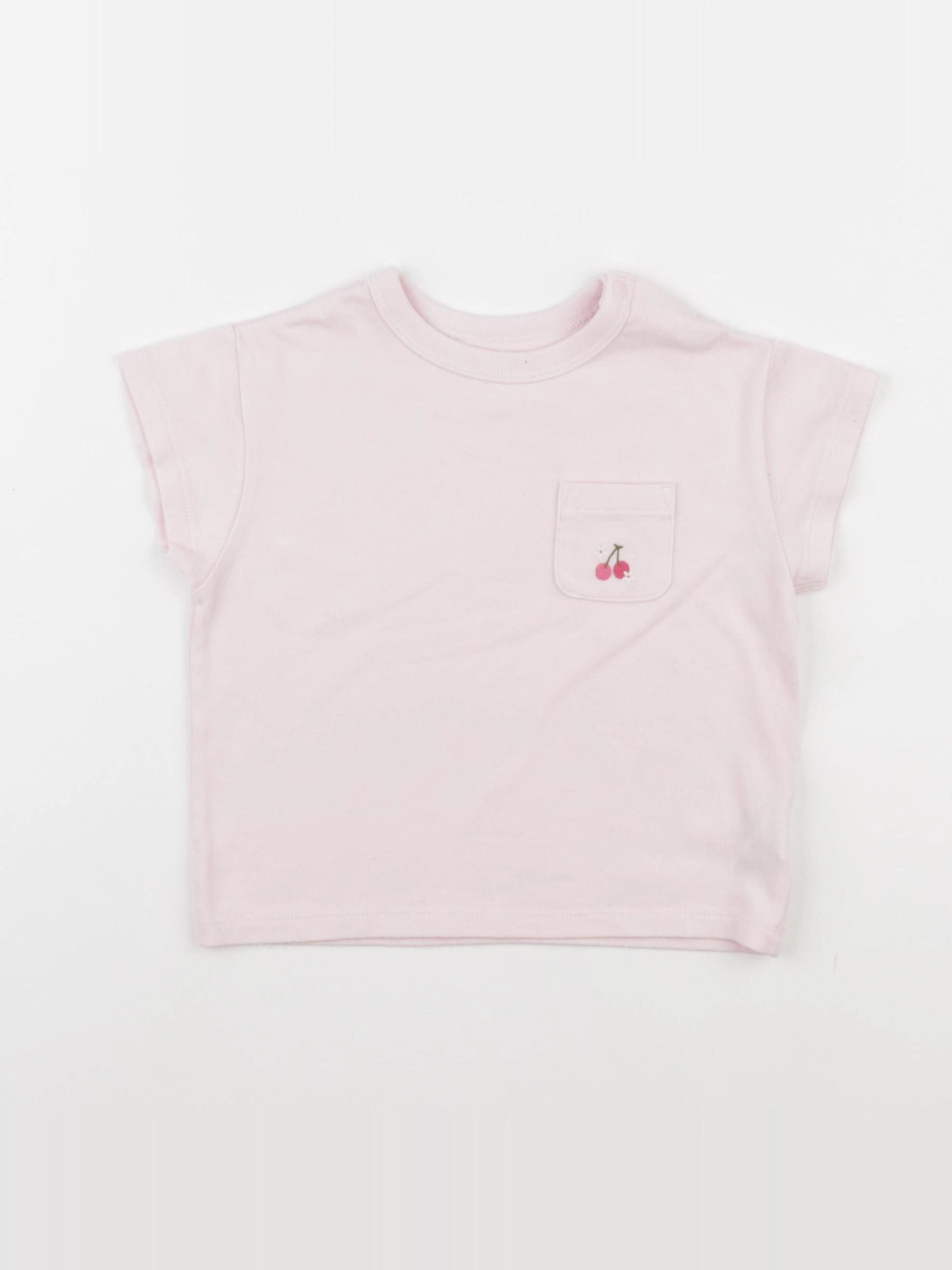 Uniqlo - débardeur rose - 12/18 mois