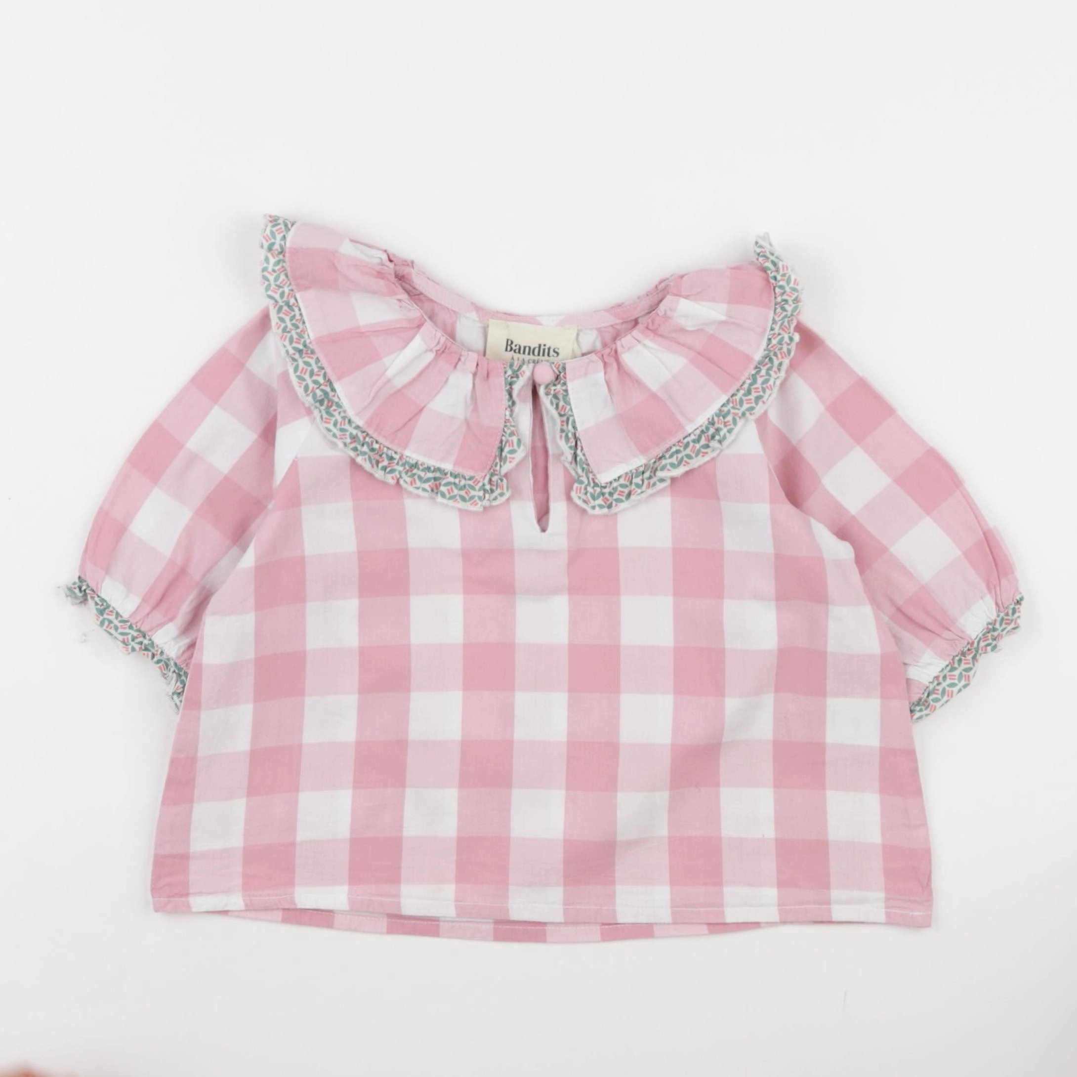 Bandits à la crème - blouse rose - 4 ans