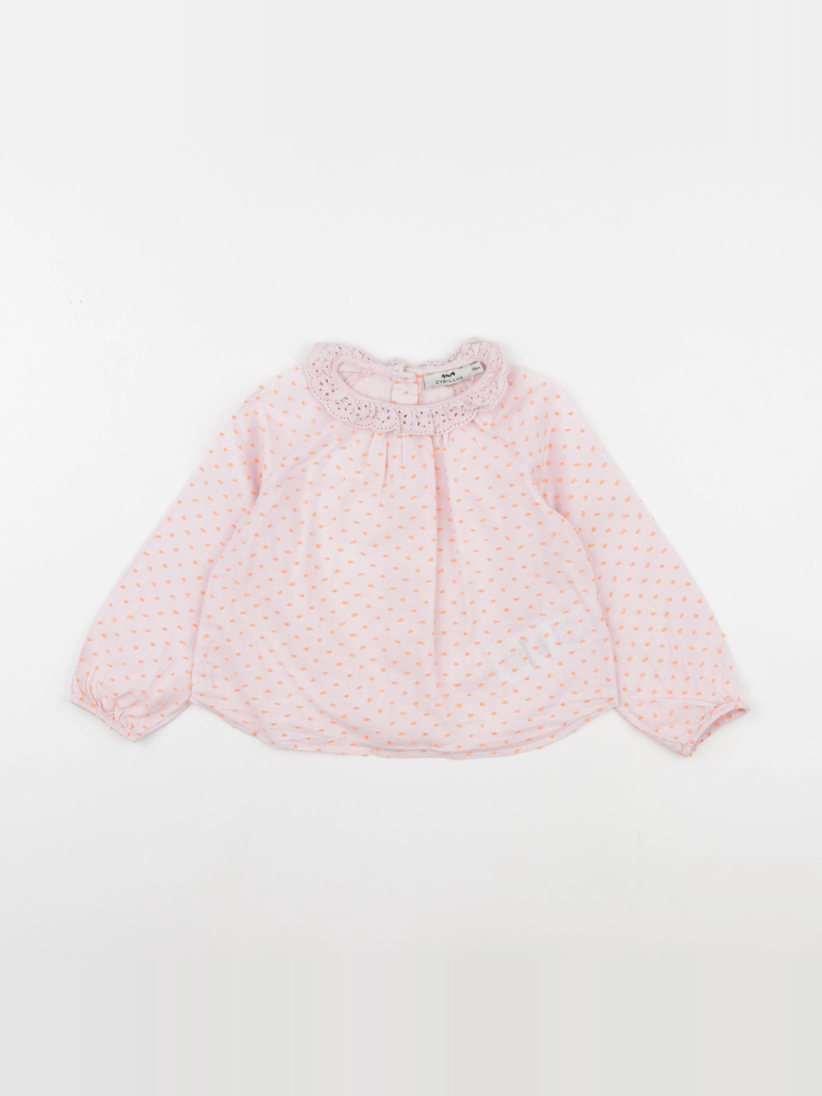 Cyrillus - blouse rose - 36 mois