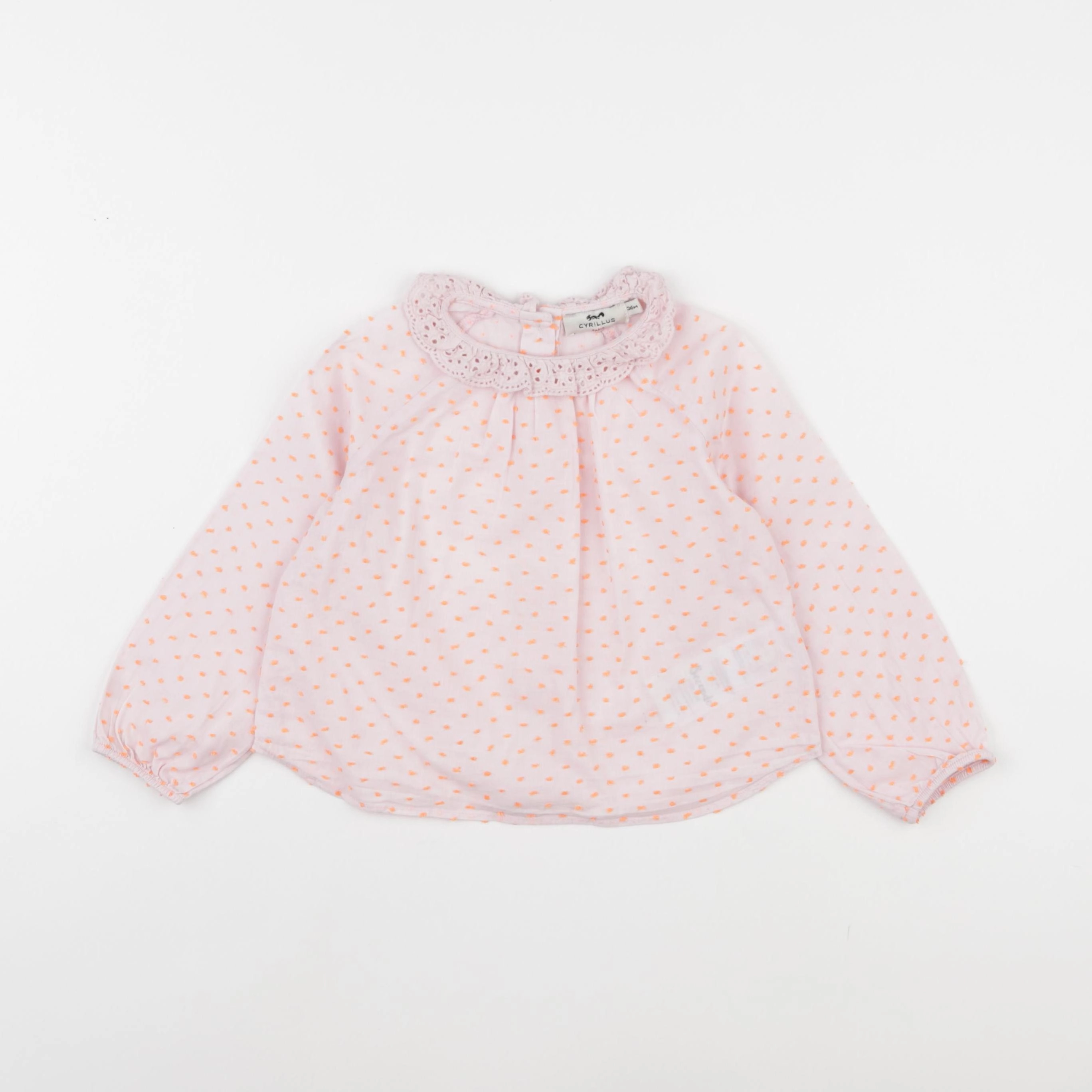 Cyrillus - blouse rose - 36 mois
