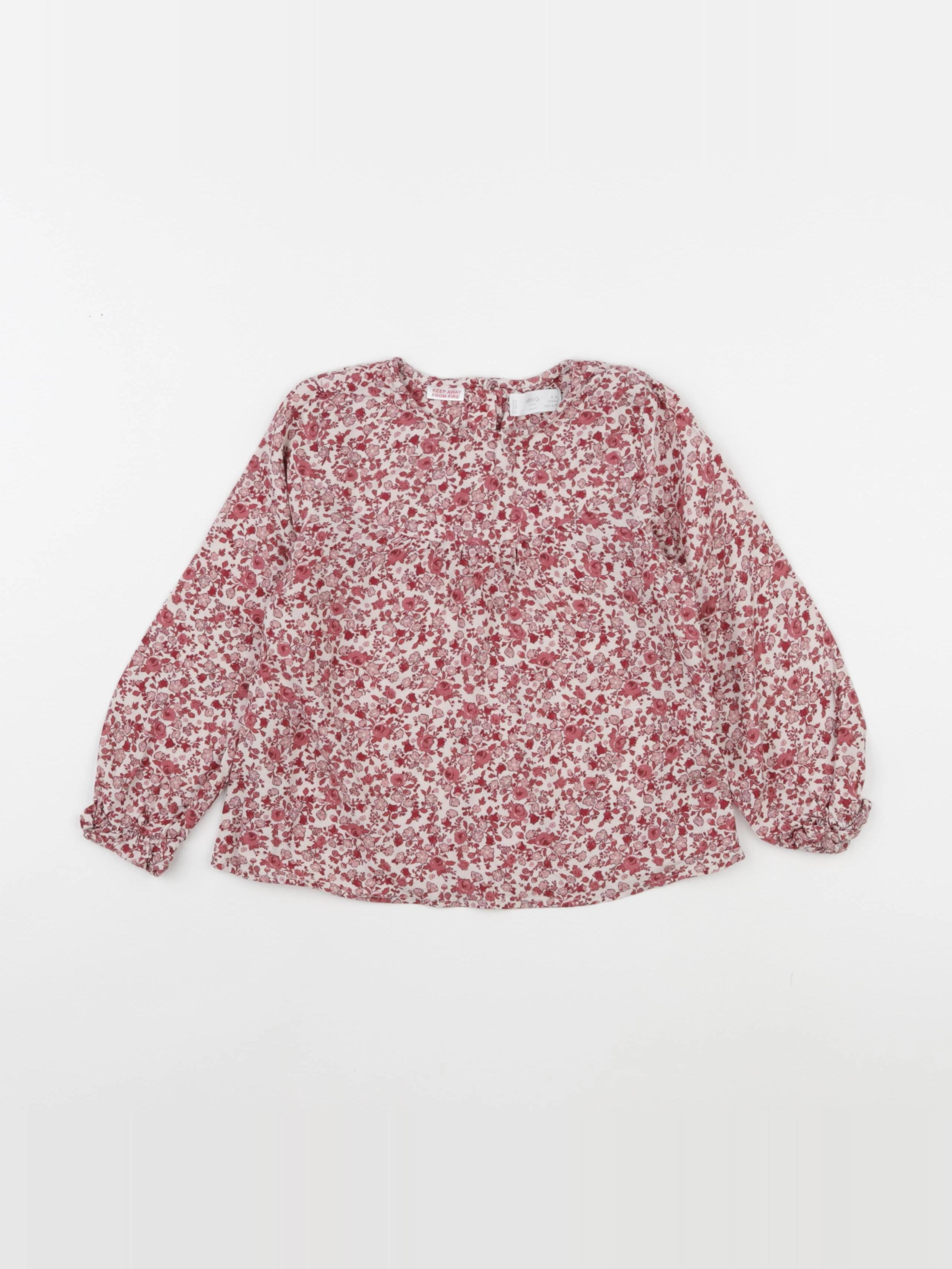 Mango - blouse rose - 3/6 mois