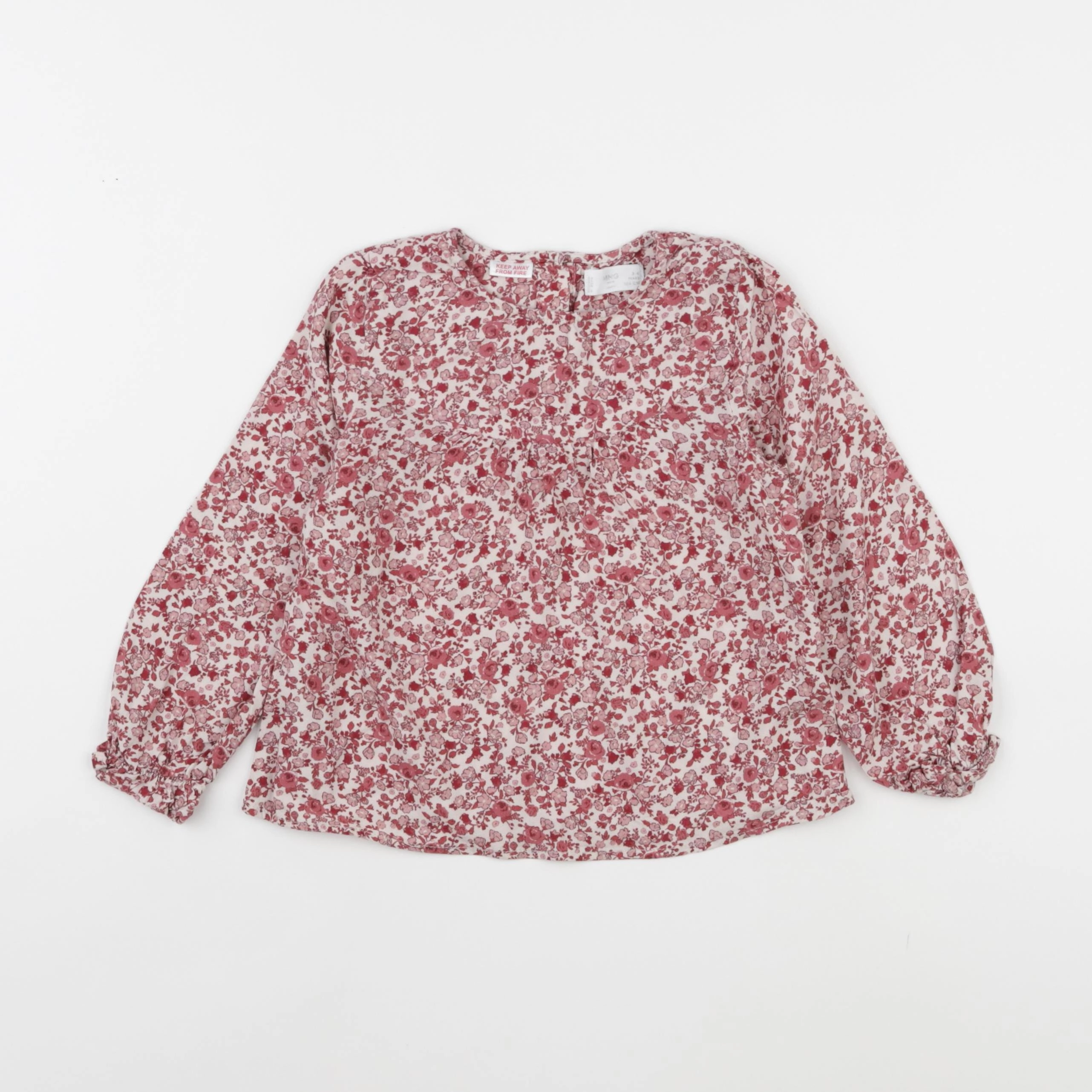 Mango - blouse rose - 3/6 mois