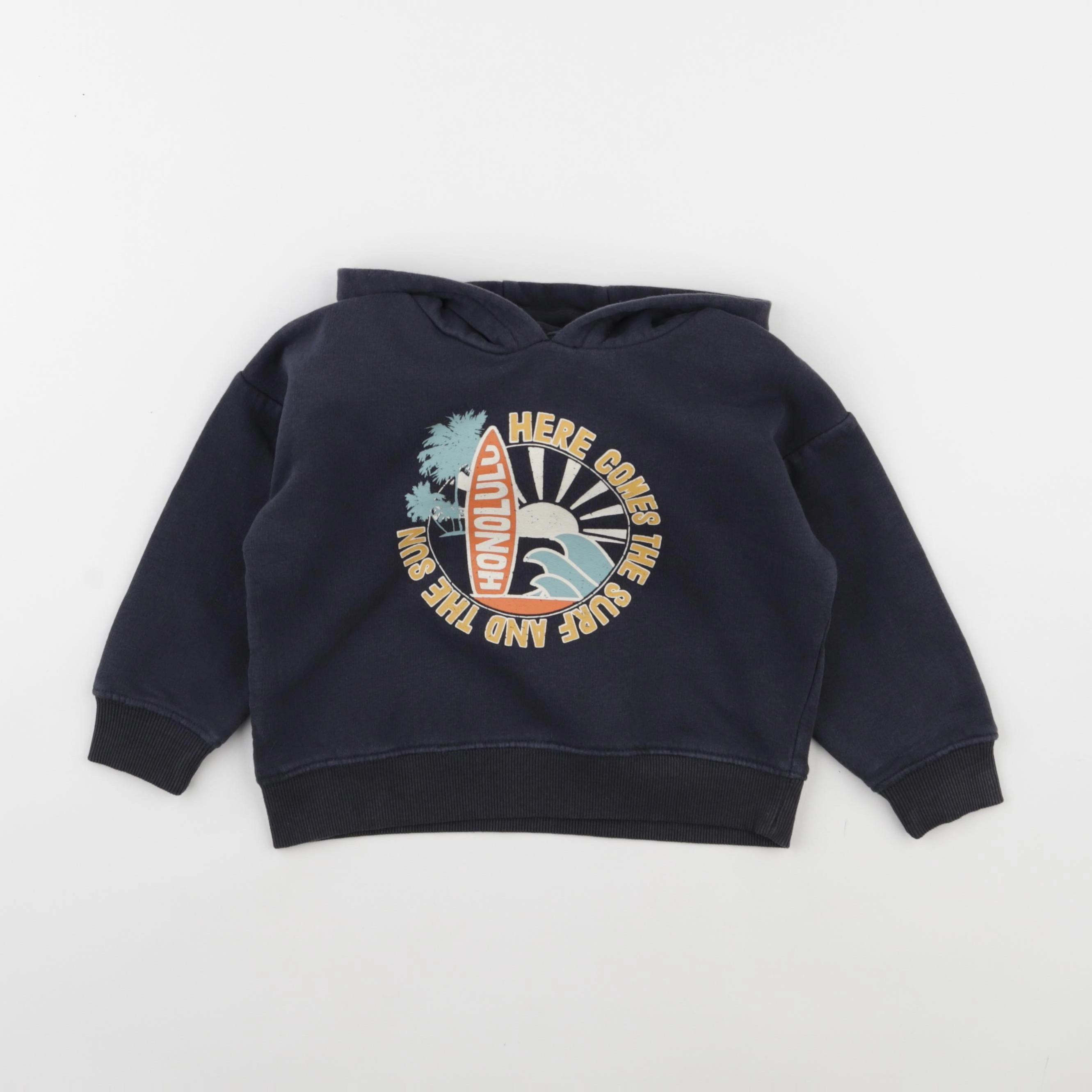 Vertbaudet - sweat bleu - 3 ans