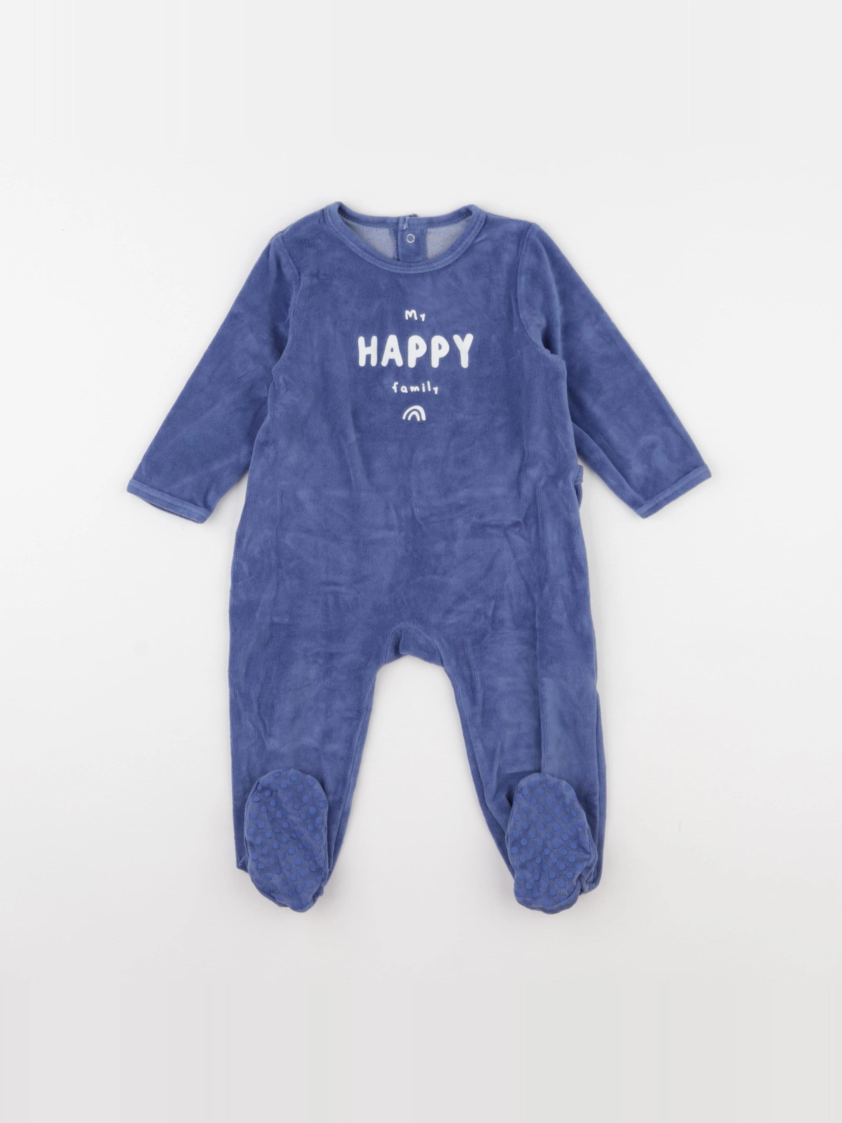 La Redoute - pyjama velours bleu - 18 mois