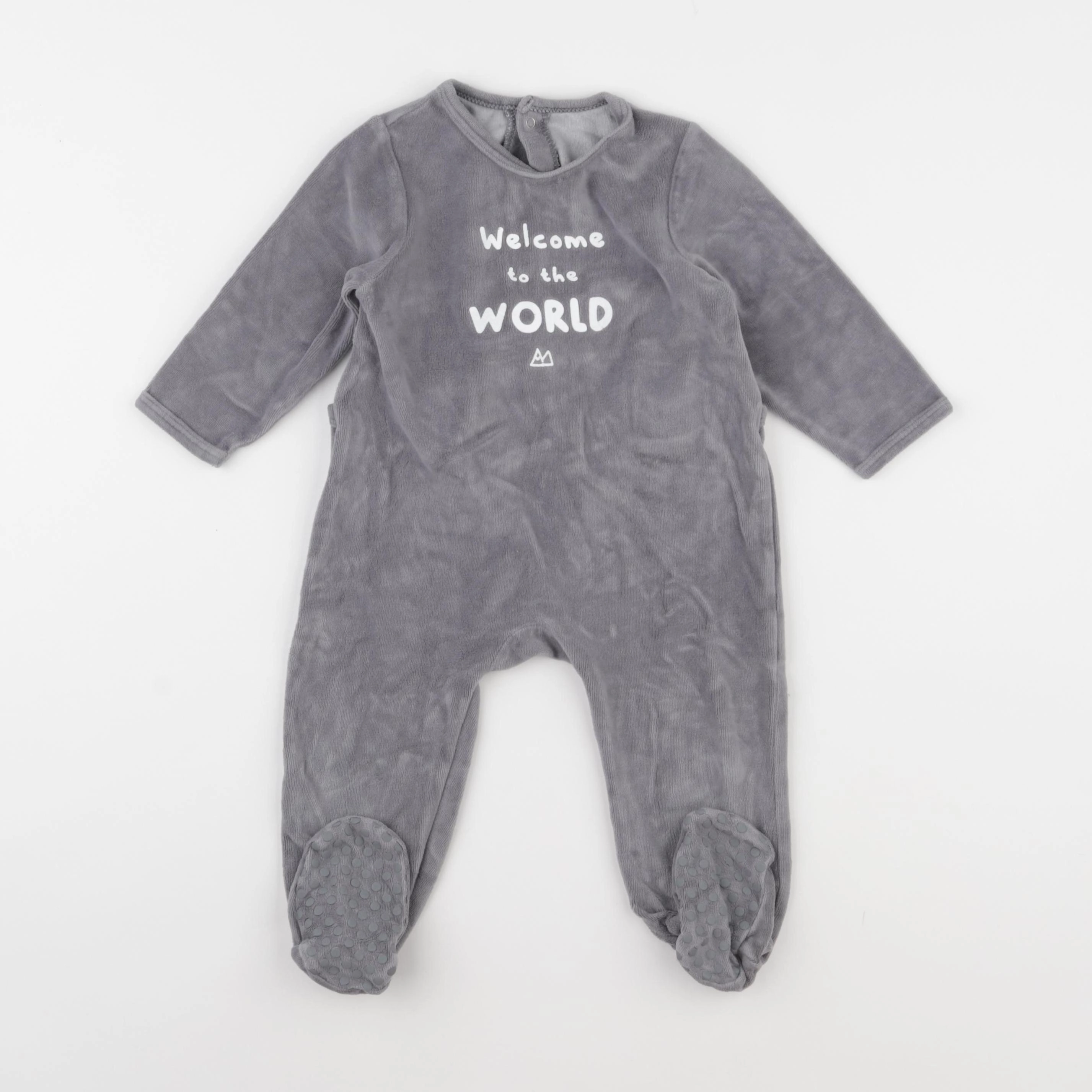La Redoute - pyjama velours gris - 18 mois