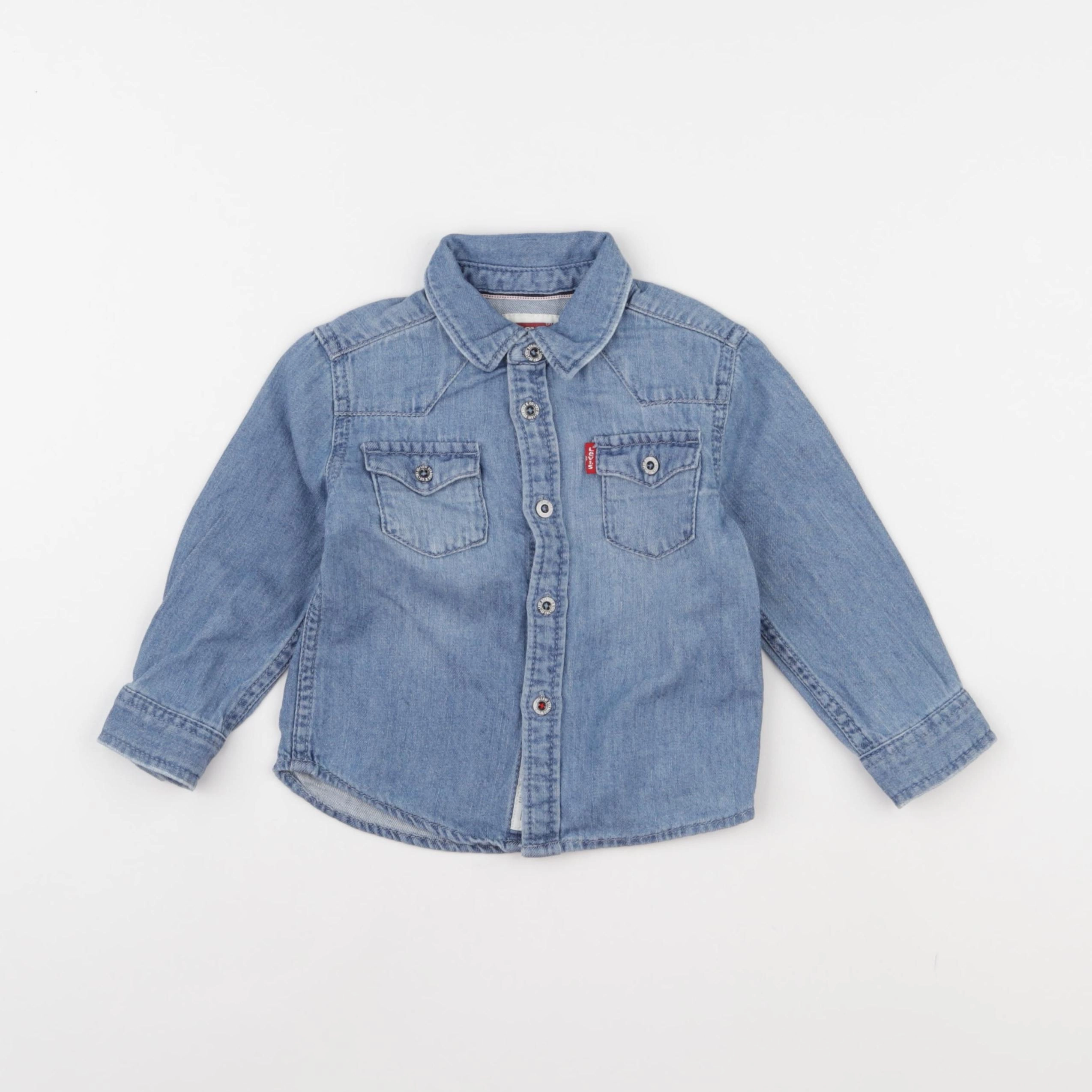 Levi's - chemise bleu - 12 mois