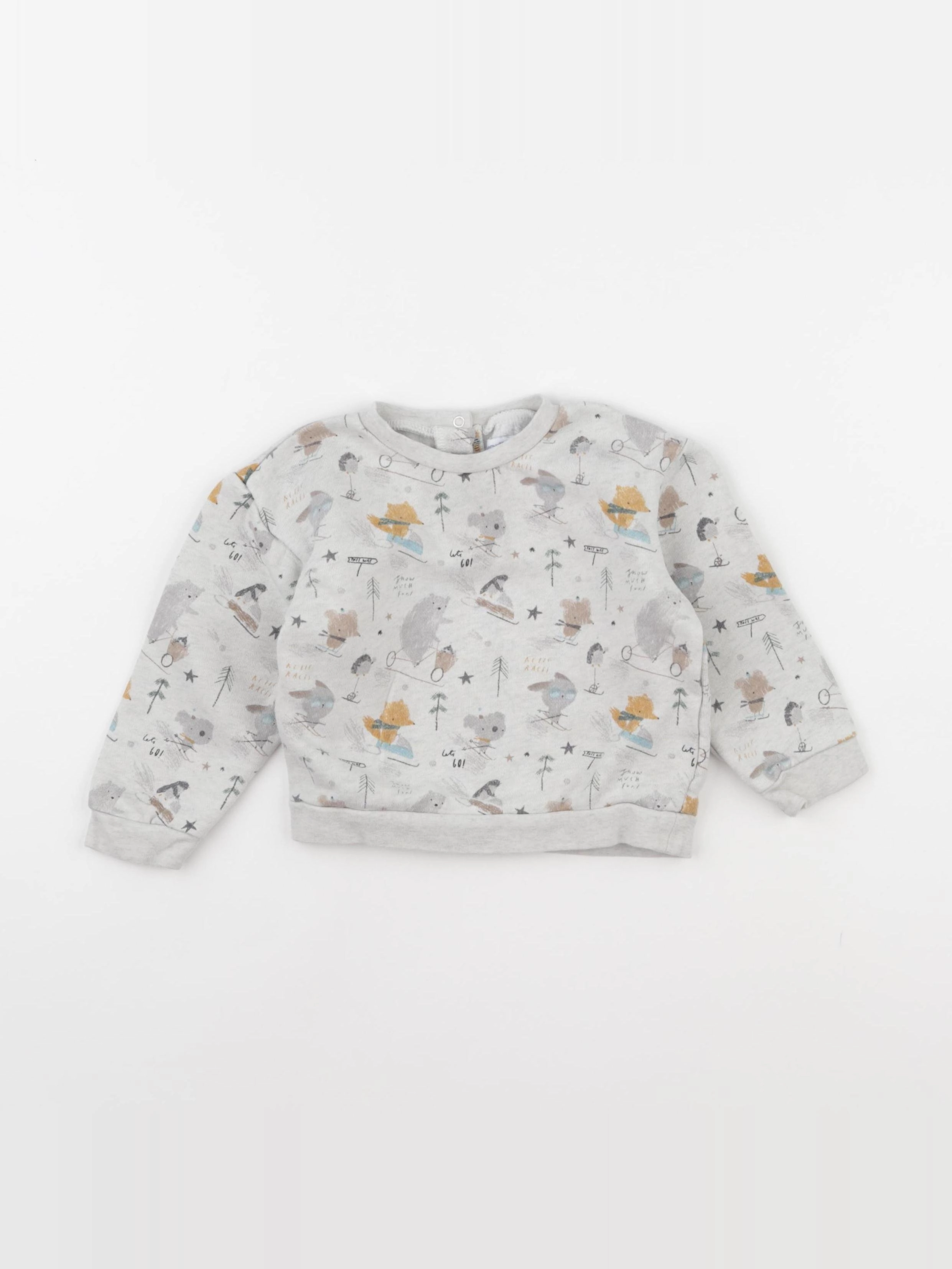 Vertbaudet - sweat gris - 2 ans