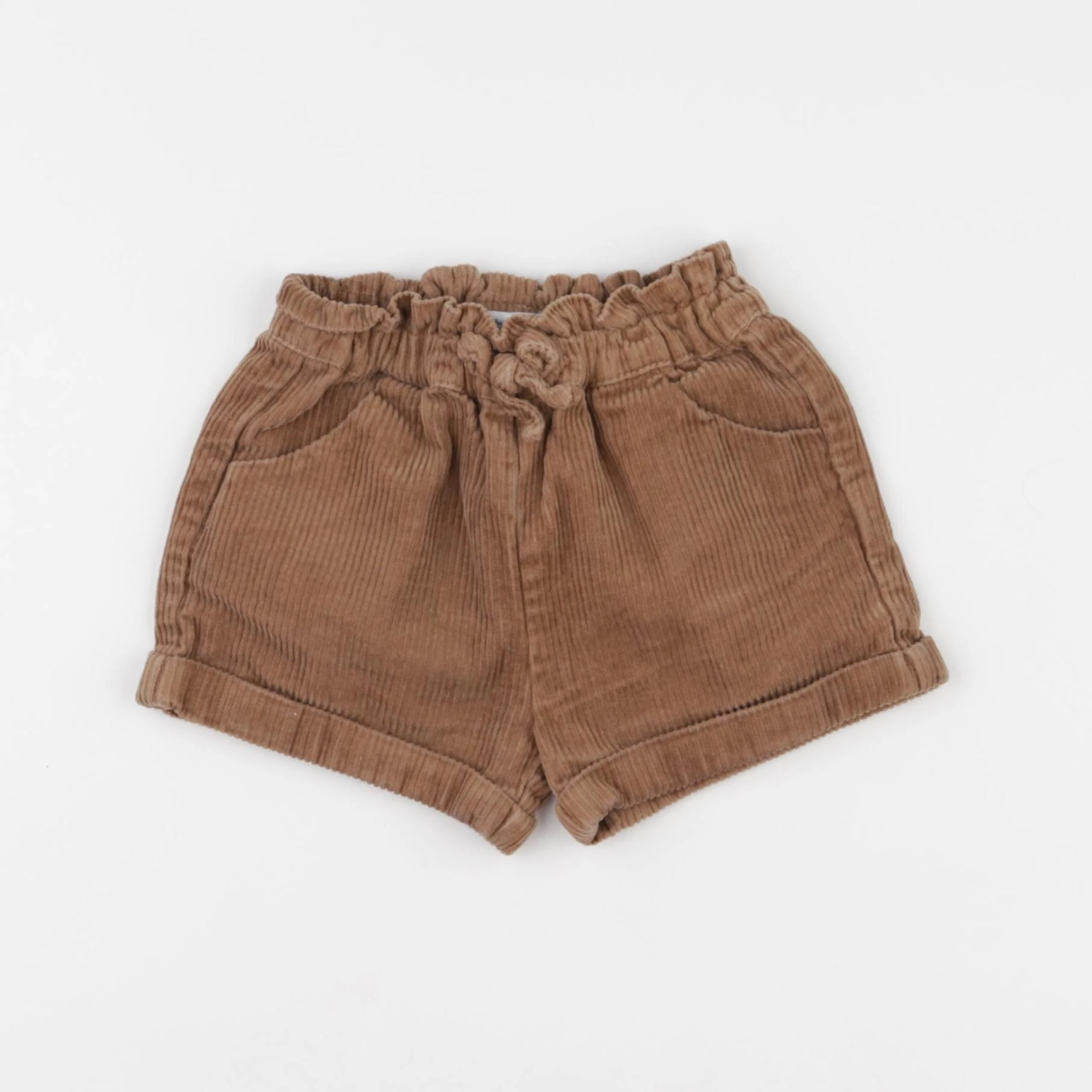 Vertbaudet - short marron - 18 mois