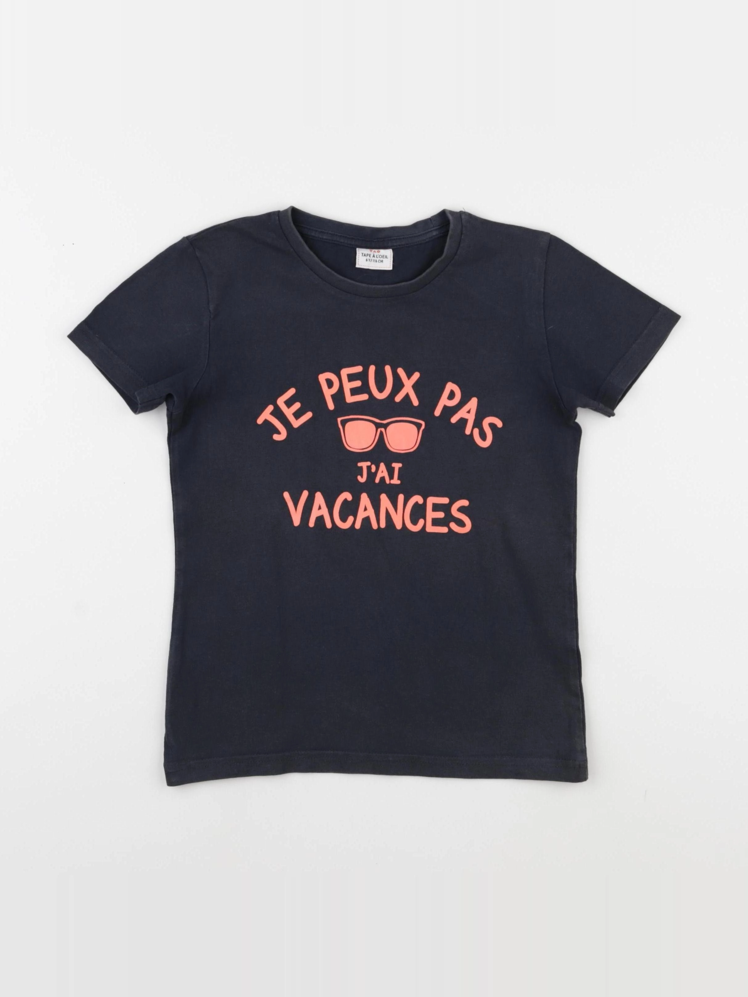 Tape à l'oeil - tee-shirt noir - 6 ans