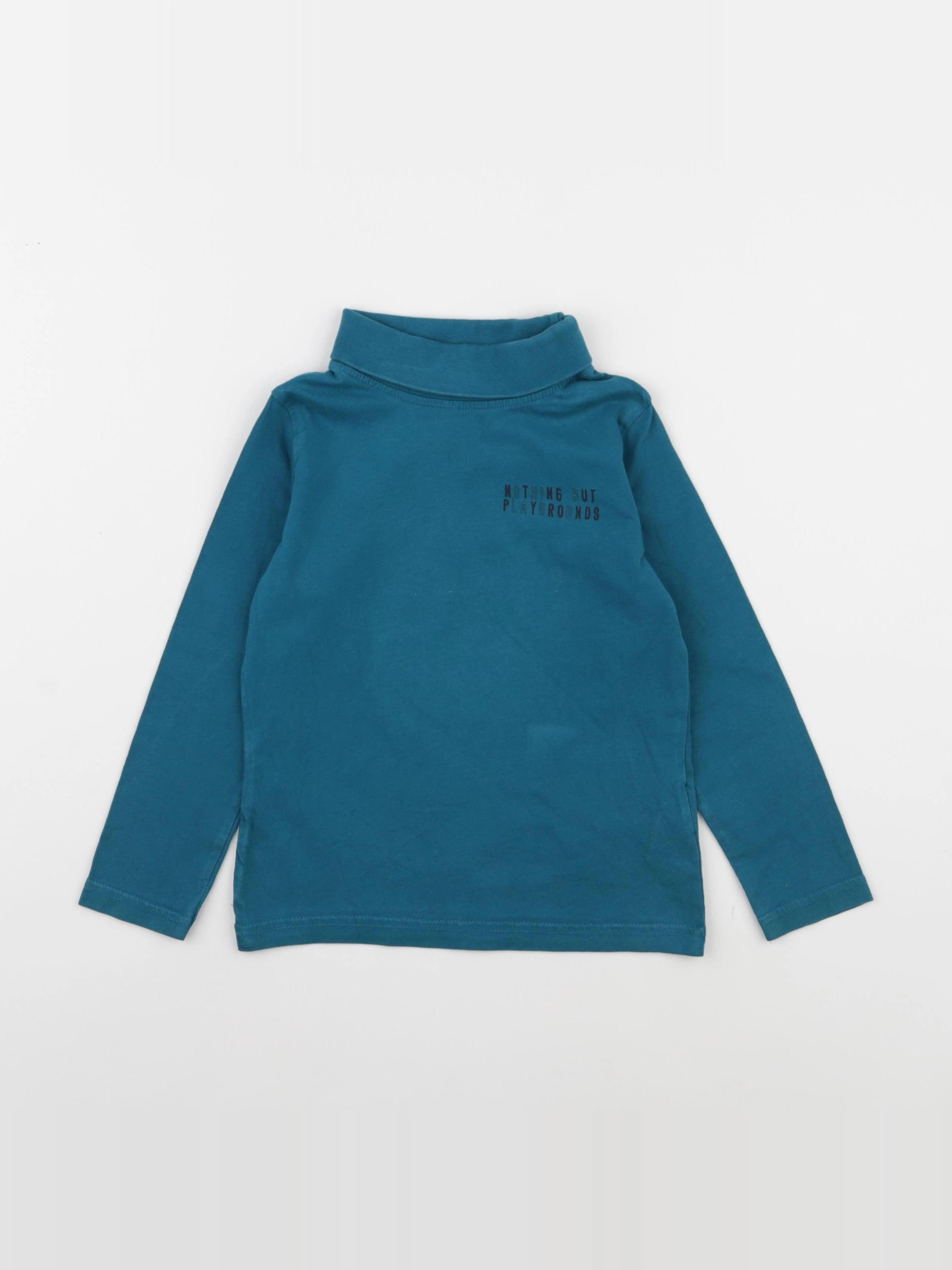 Vertbaudet - sous-pull bleu - 5 ans