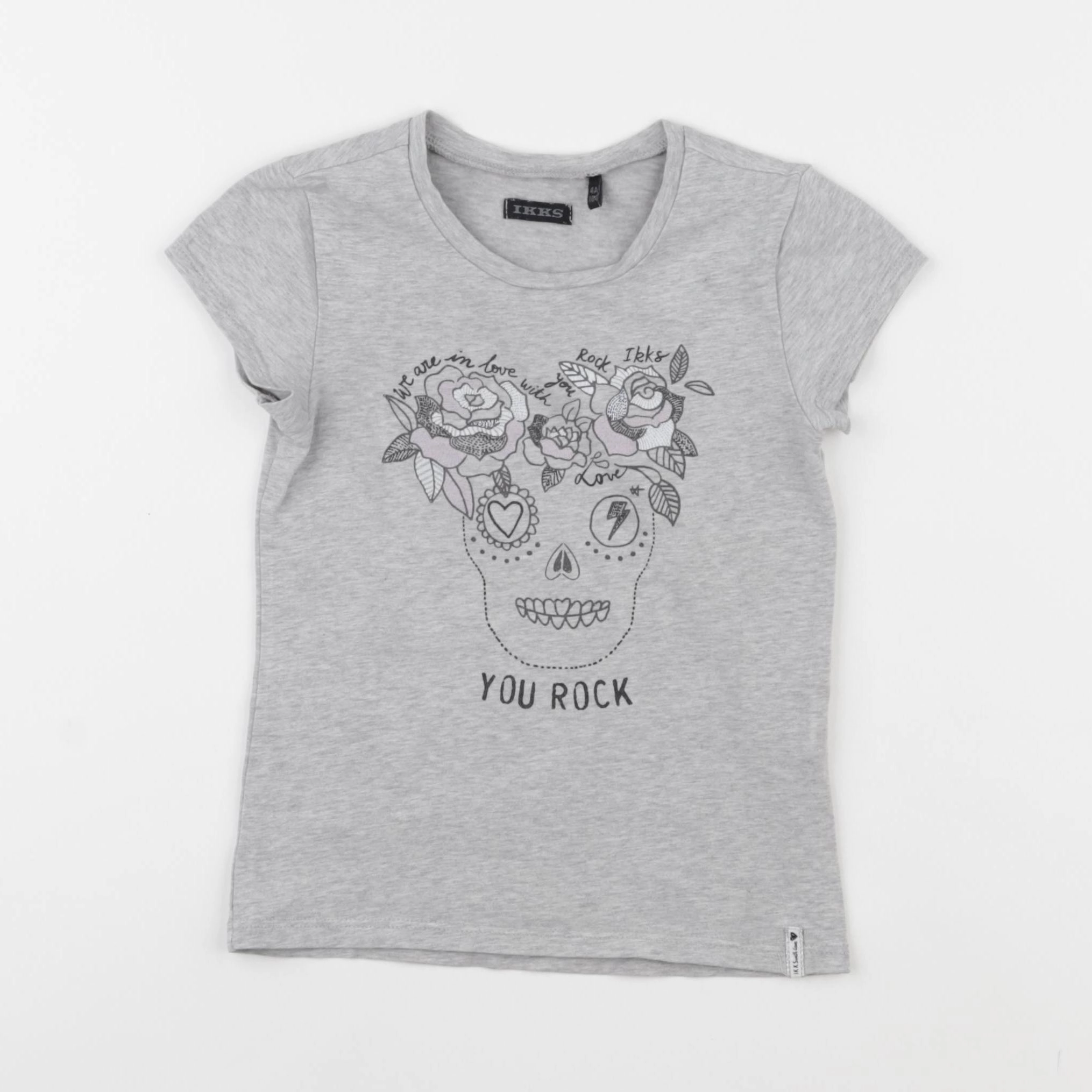 IKKS - tee-shirt gris - 4 ans