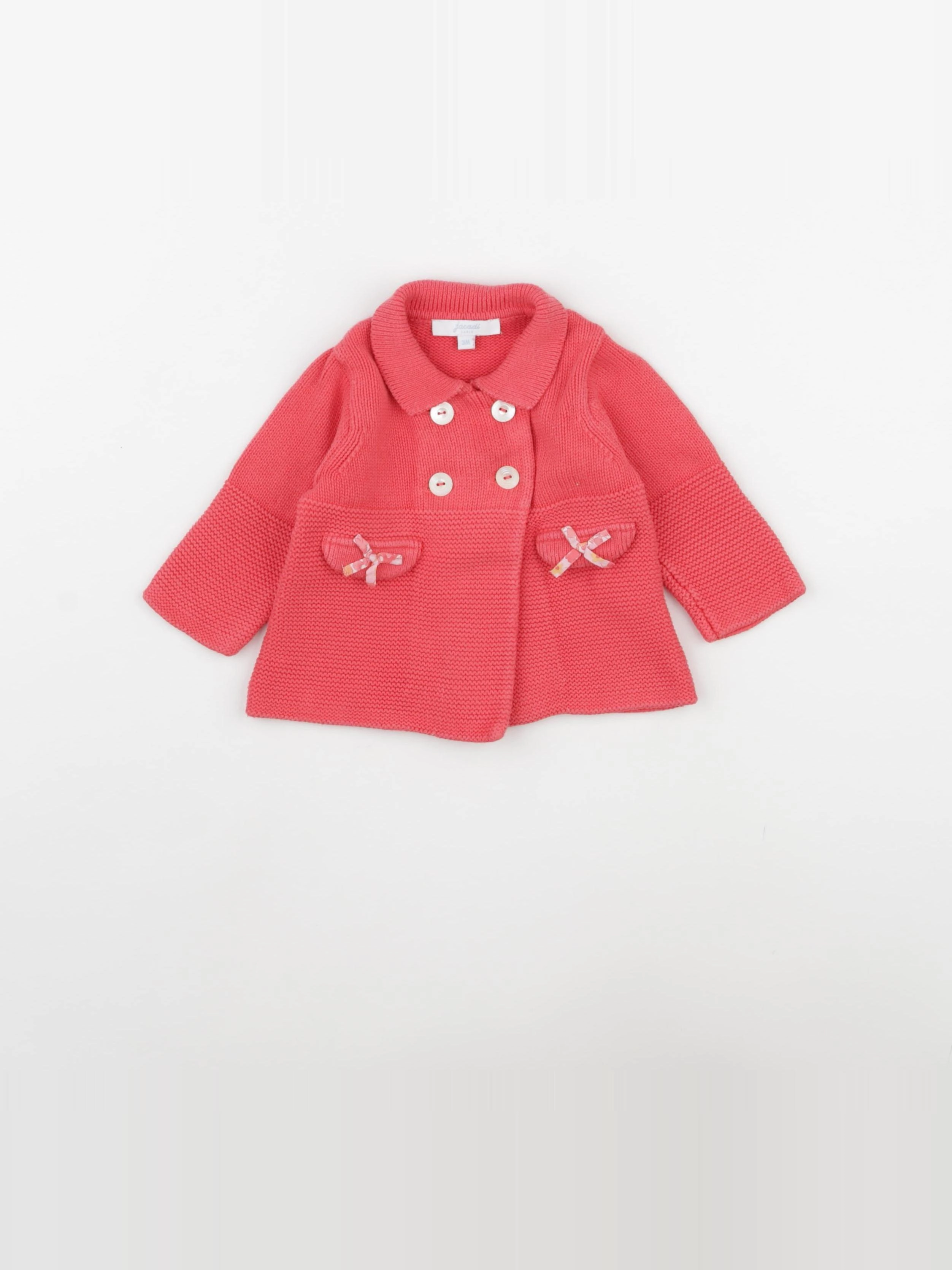 Jacadi - gilet rose - 3 mois