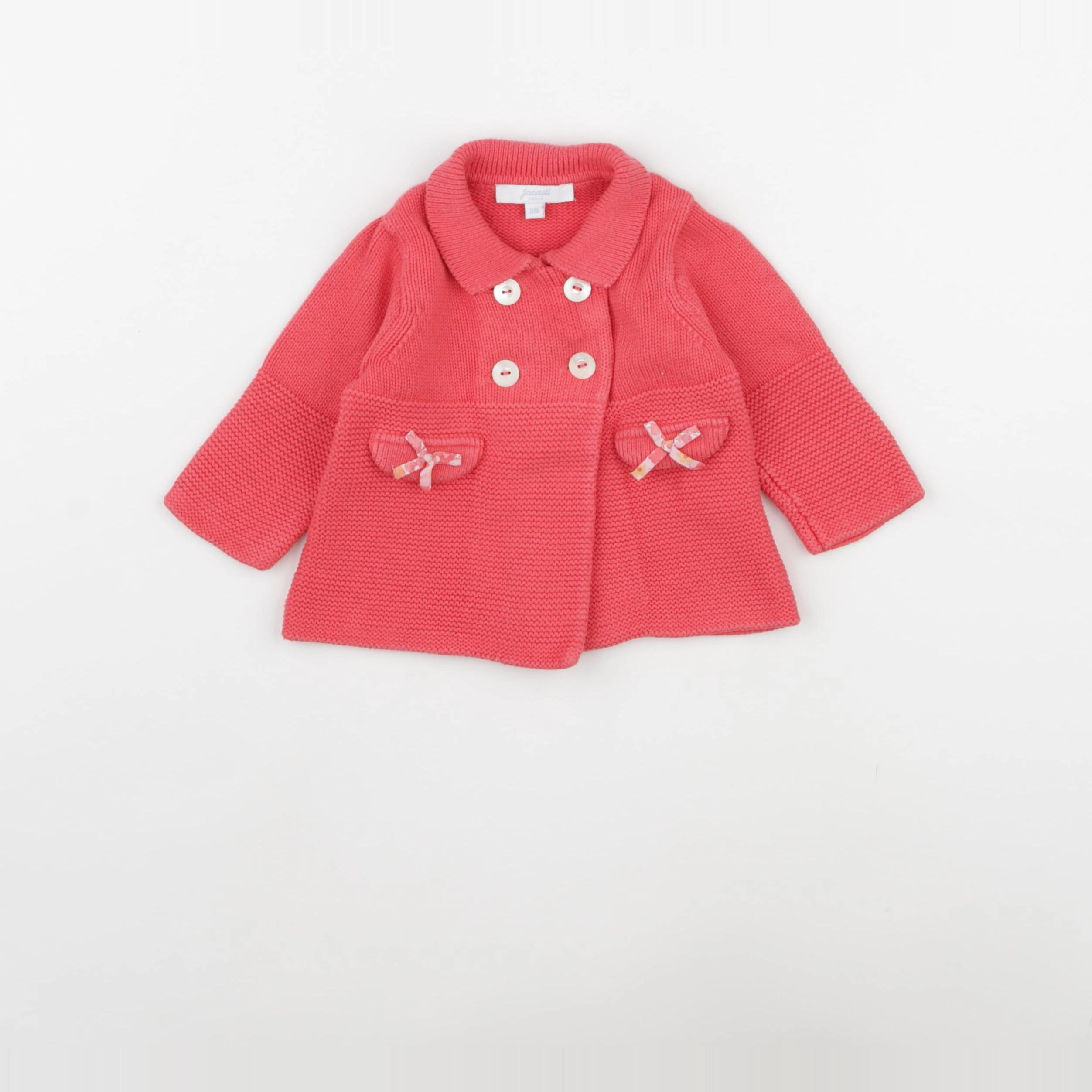 Jacadi - gilet rose - 3 mois