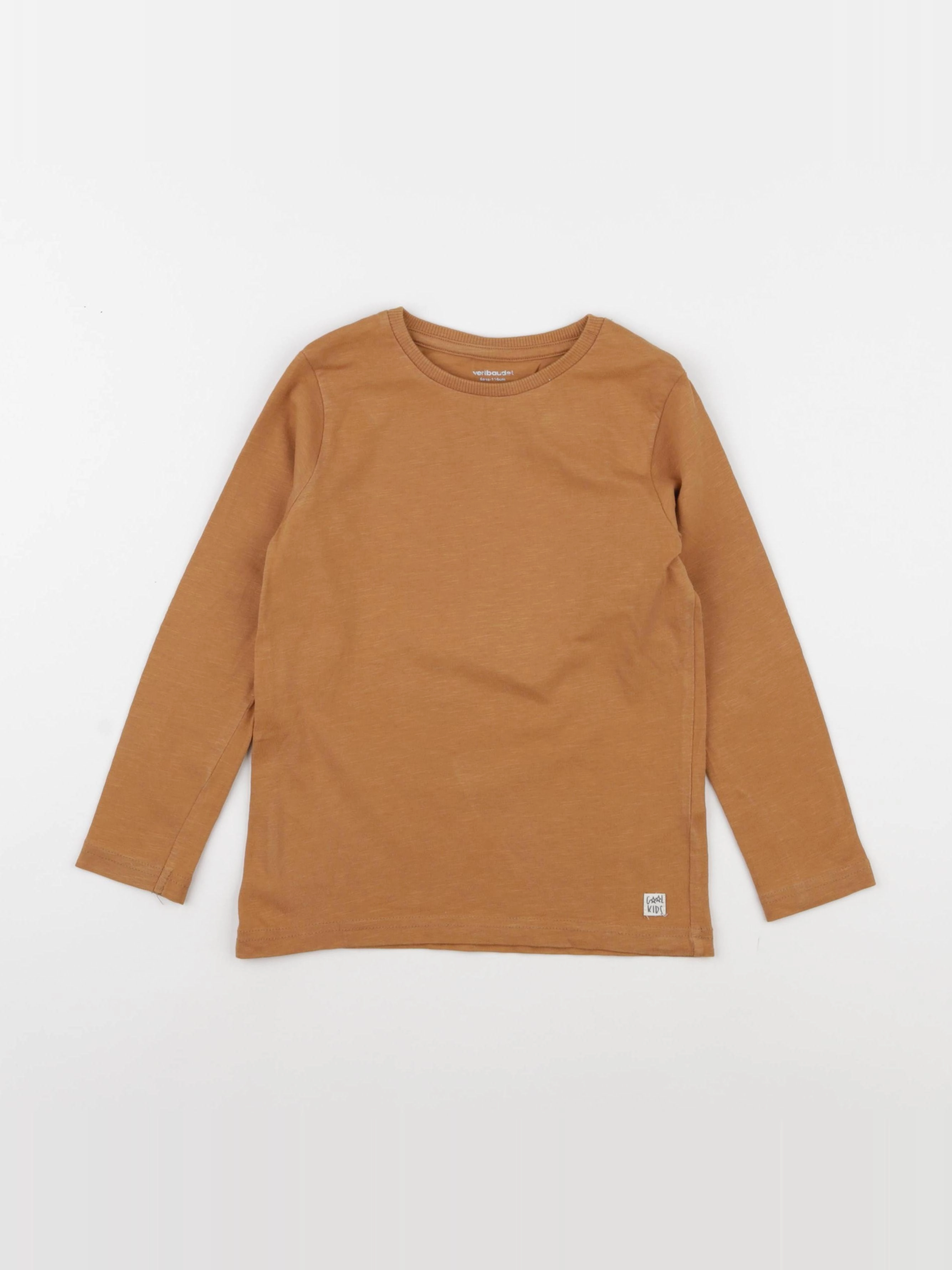 Vertbaudet - tee-shirt marron - 6 ans