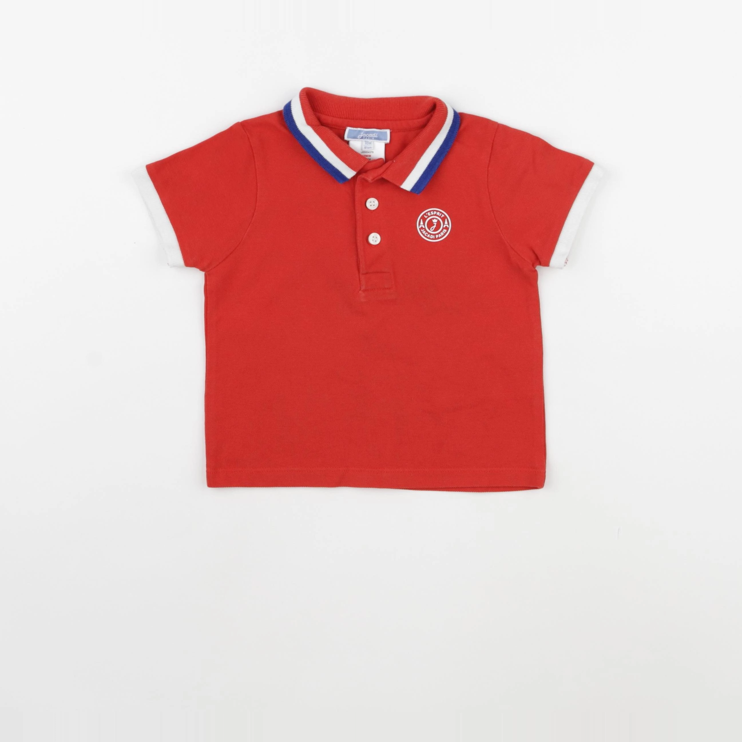 Jacadi - polo rouge - 18 mois