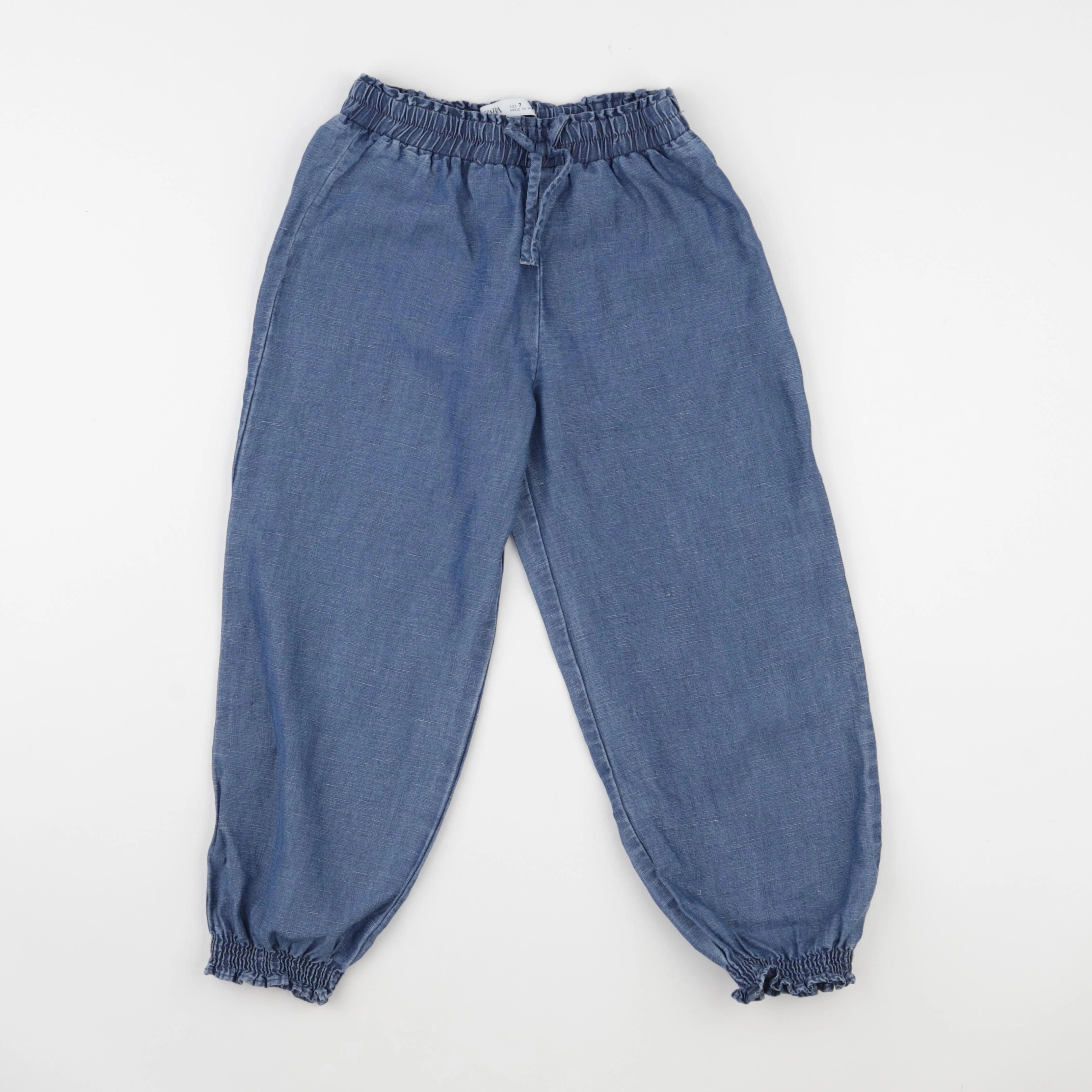 Zara - pantalon bleu - 7 ans