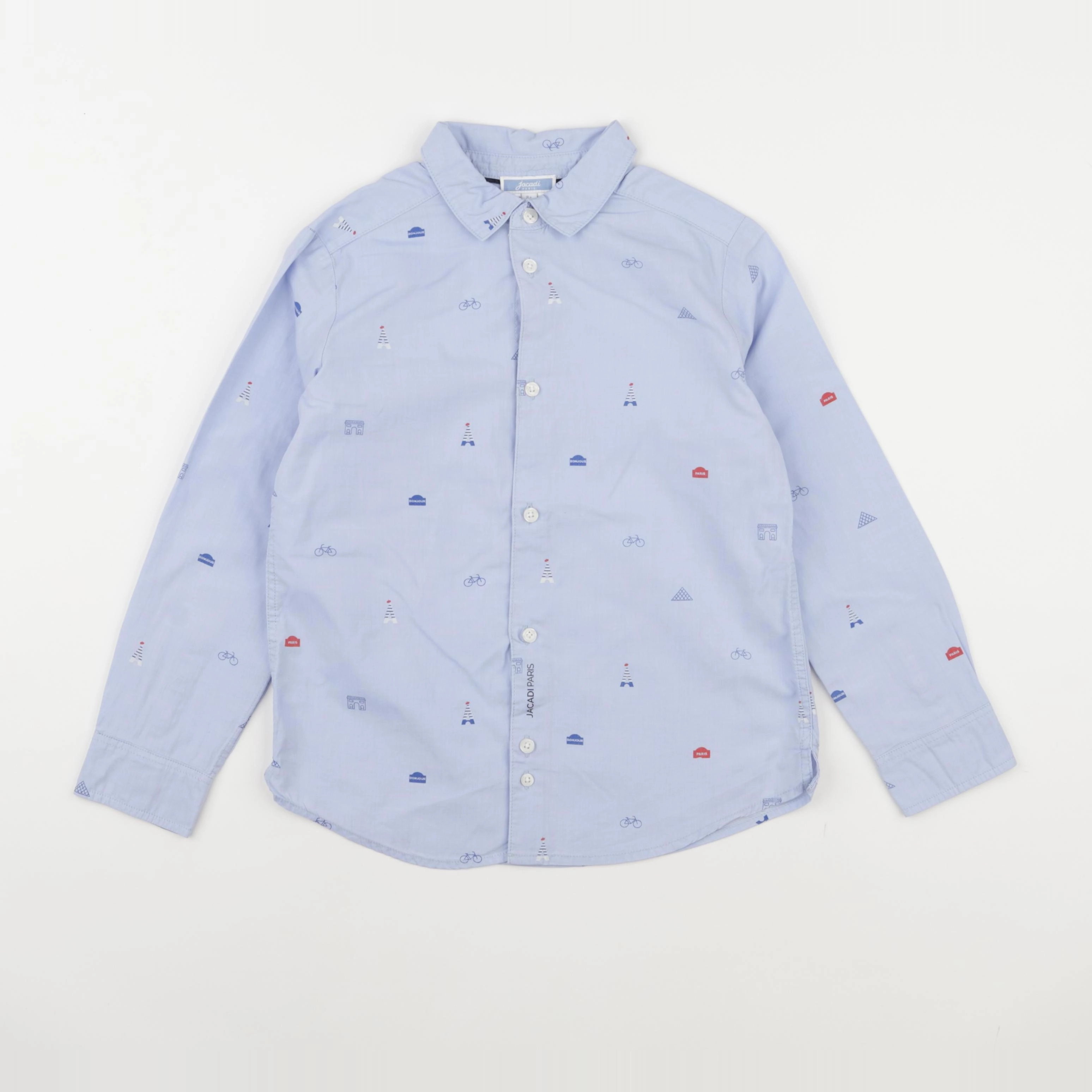 Jacadi - chemise bleu - 8 ans
