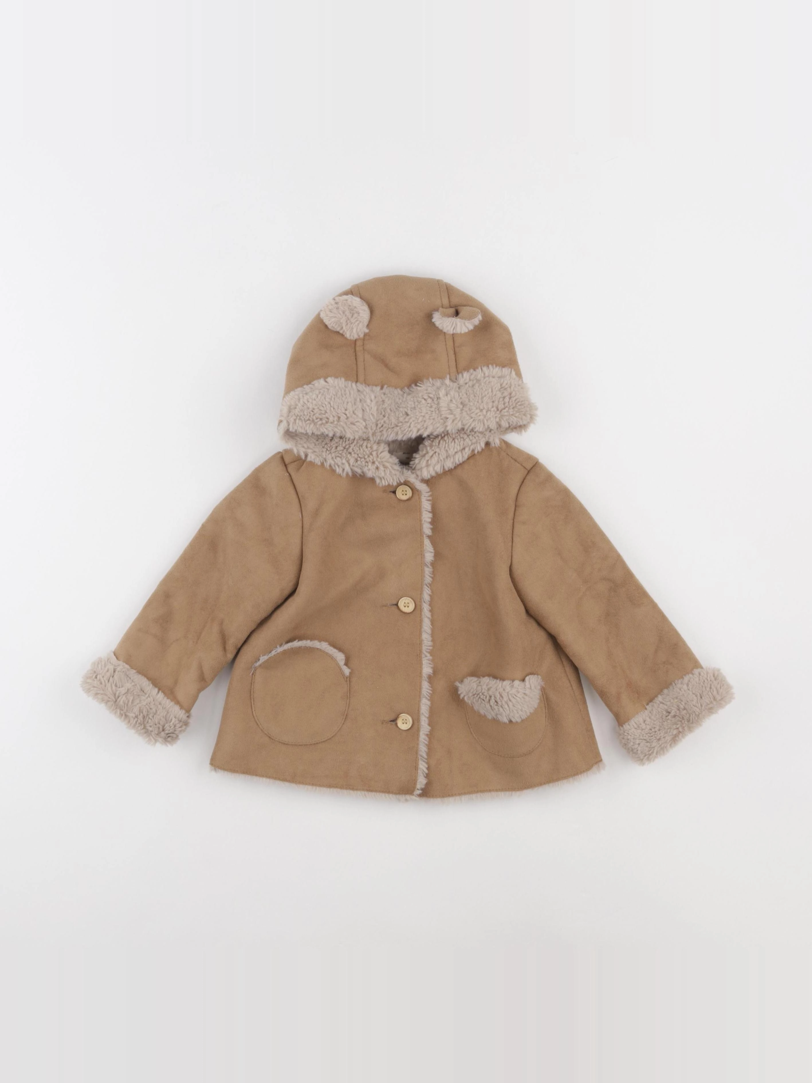 Zara - manteau marron - 6/9 mois