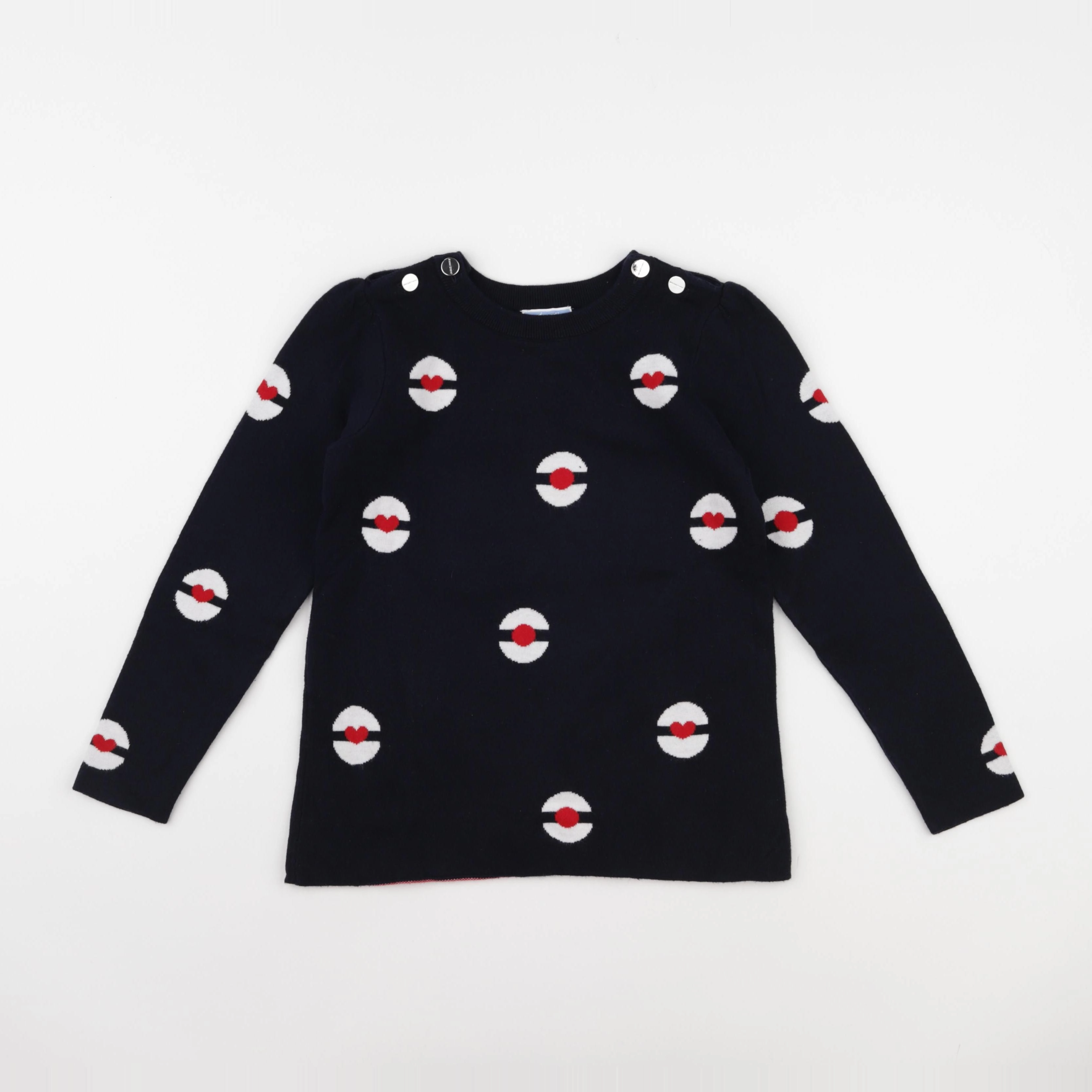 Jacadi - pull bleu - 8 ans