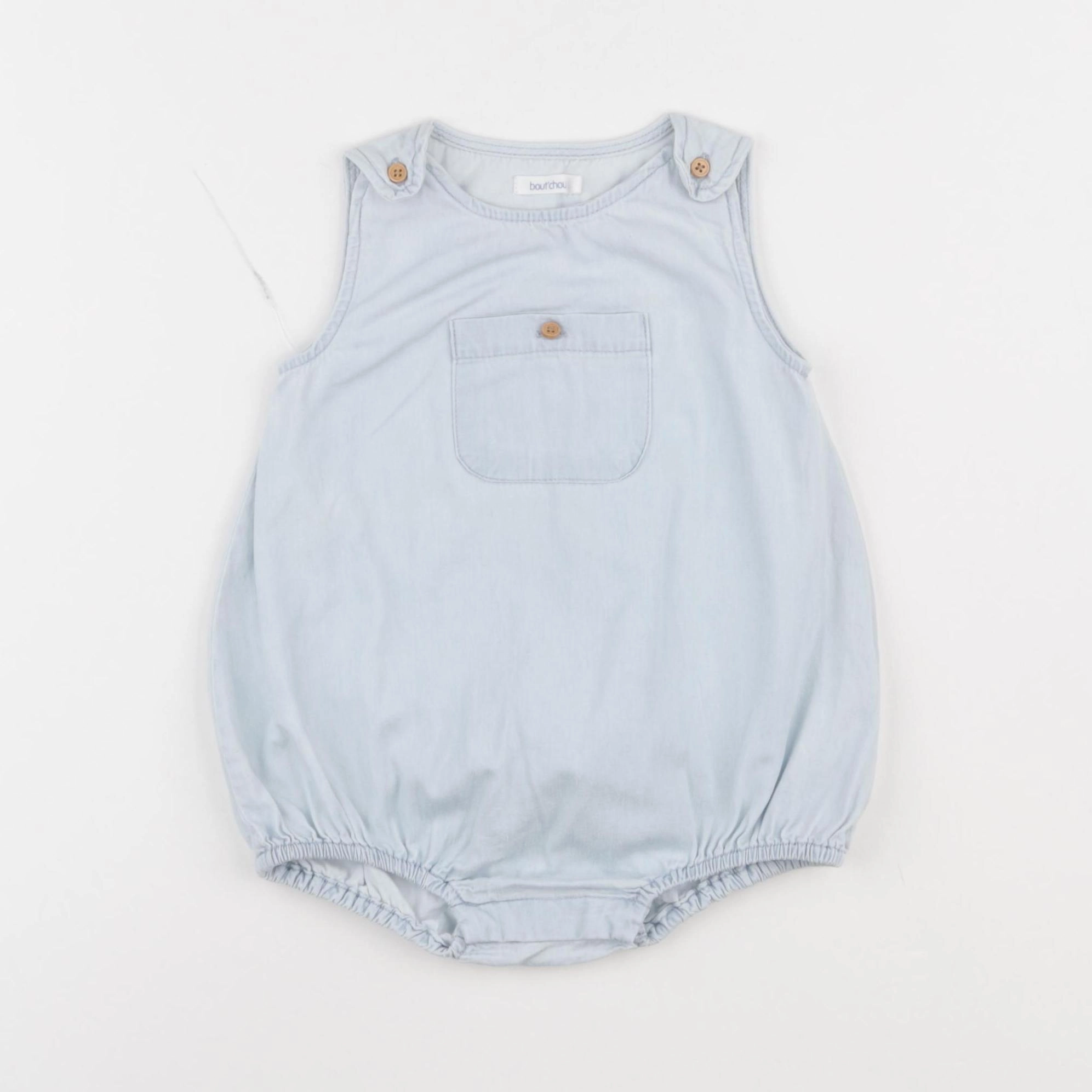 Boutchou - combinaison bleu - 9 mois