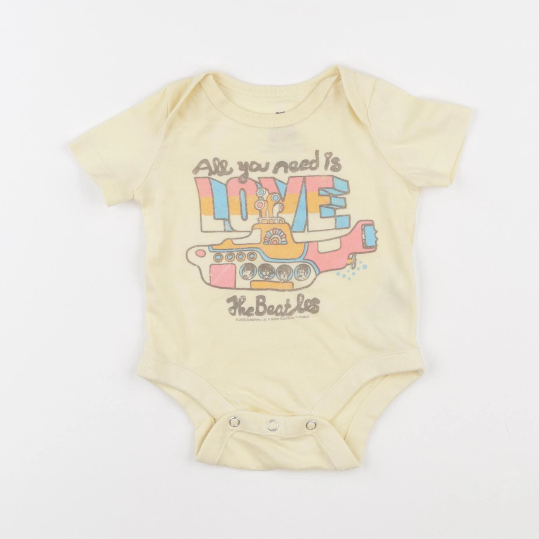 GAP - body jaune - 0/3 mois
