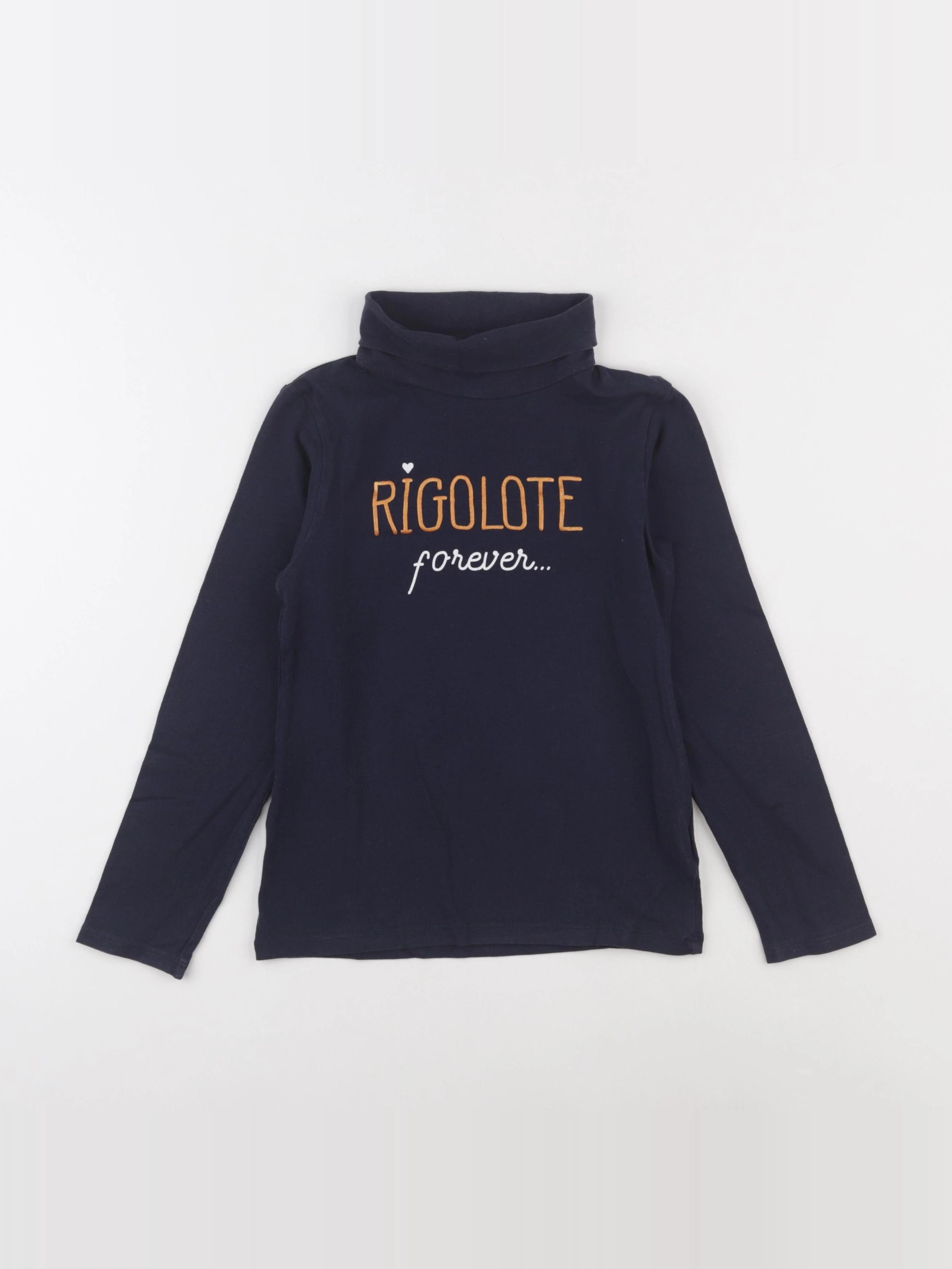 Vertbaudet - sous-pull bleu - 8 ans