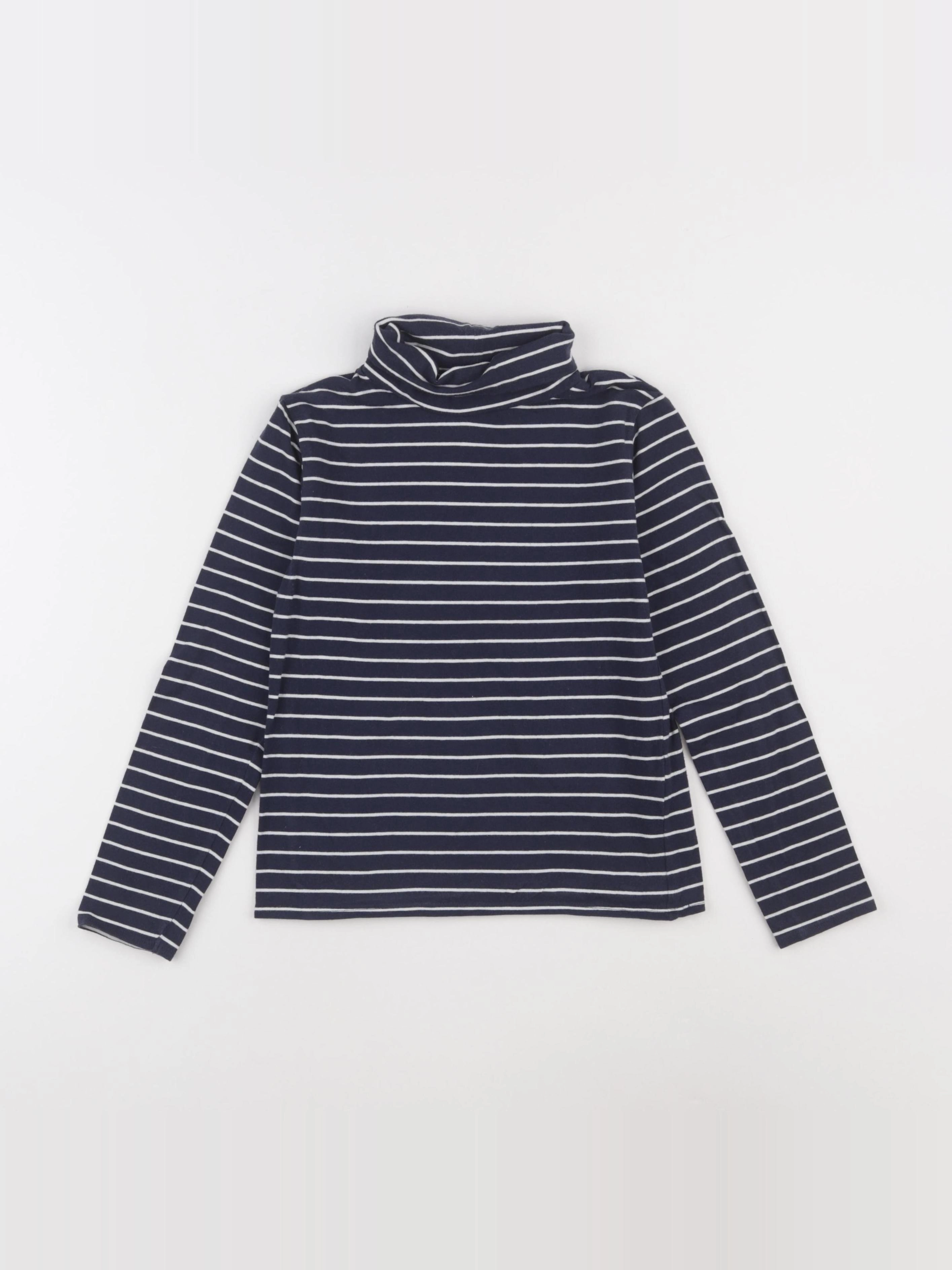 Vertbaudet - sous-pull bleu - 8 ans