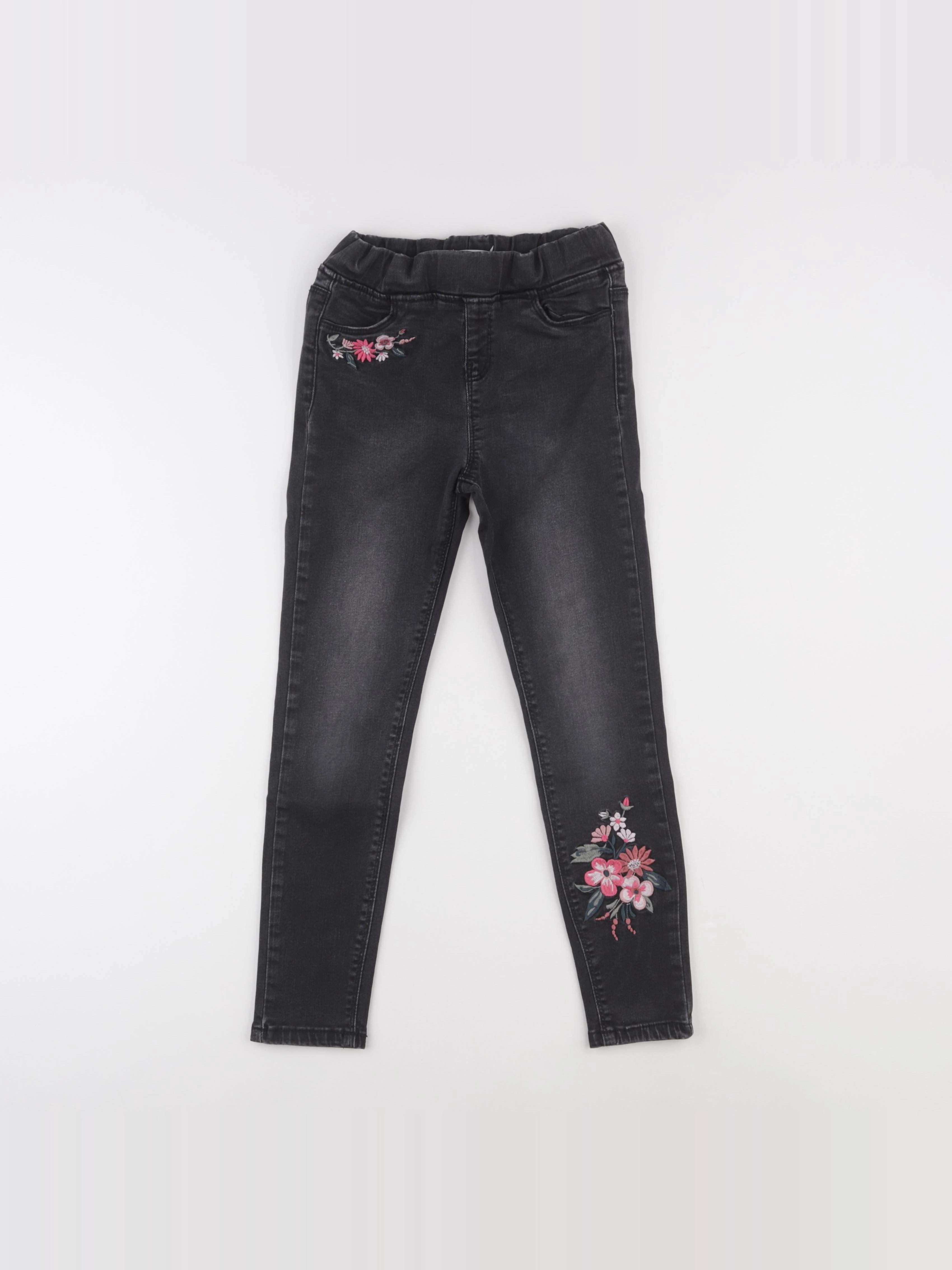 Vertbaudet - jegging gris - 9 ans