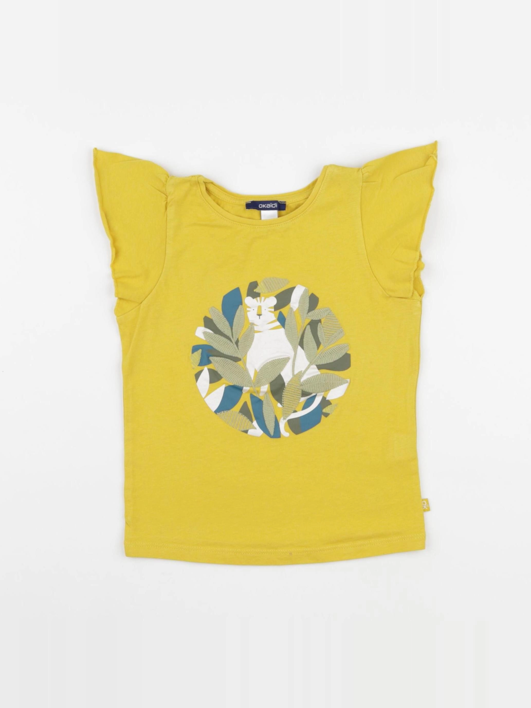 Okaidi - tee-shirt jaune - 4 ans