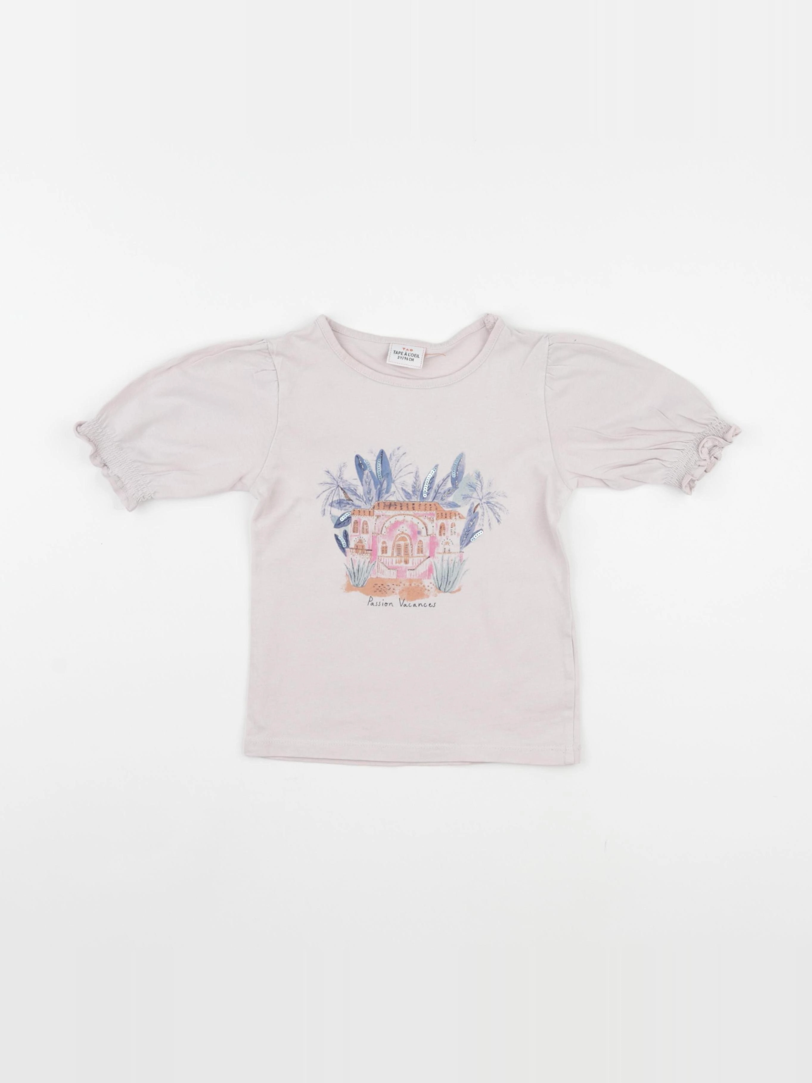 Tape à l'oeil - tee-shirt rose - 3 ans