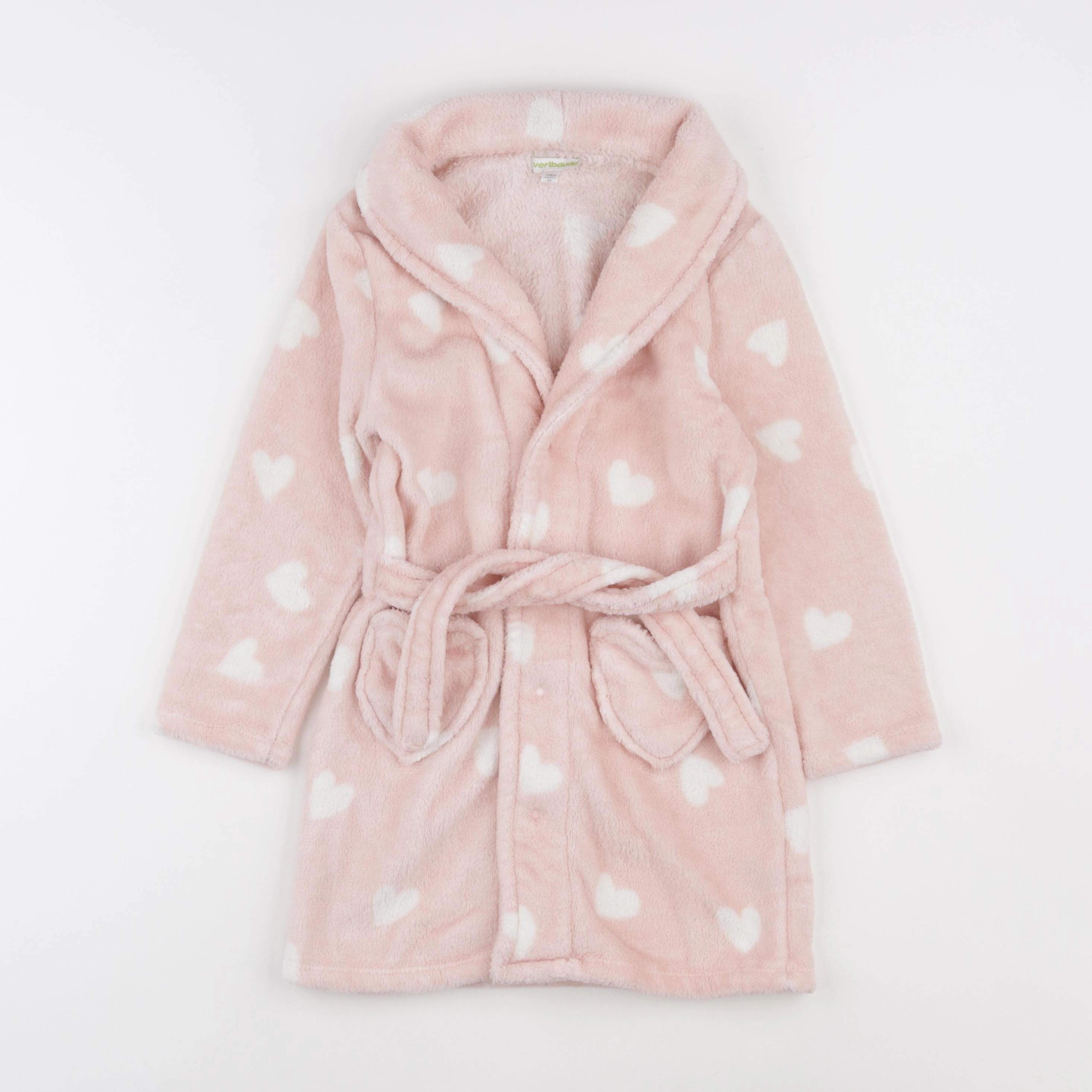 Vertbaudet - robe de chambre rose - 6 ans