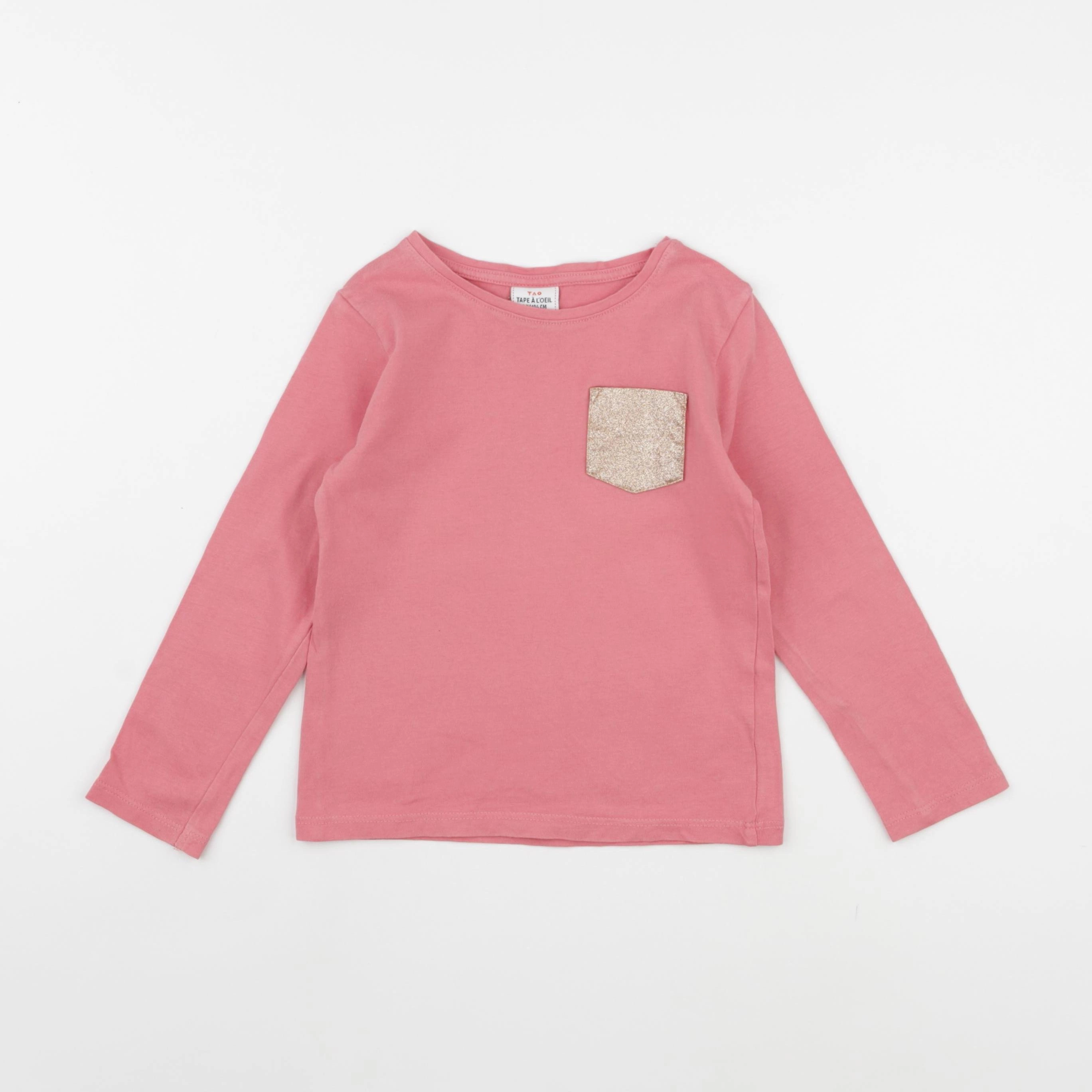 Tape à l'oeil - tee-shirt rose - 4 ans