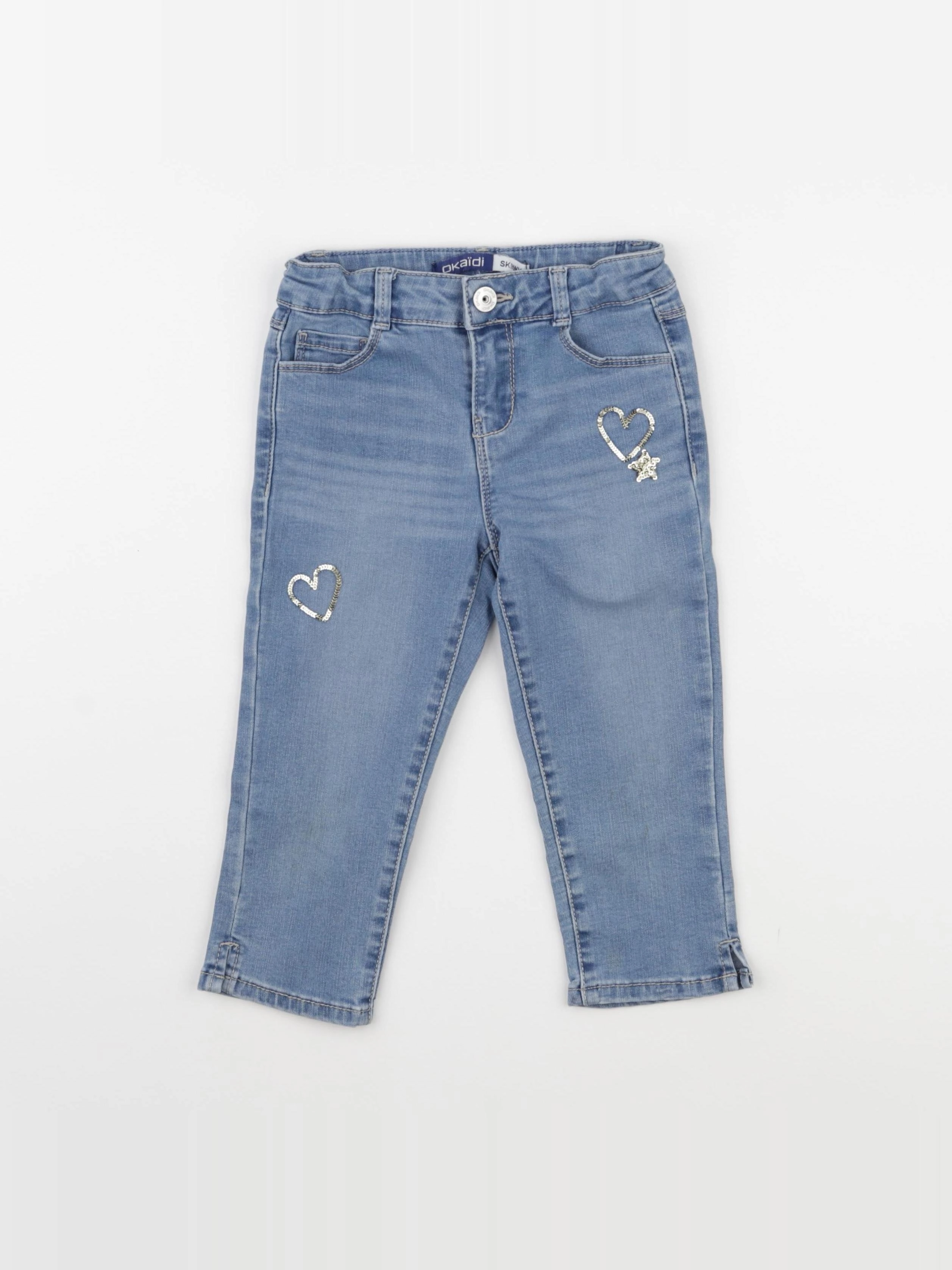 Okaidi - pantacourt bleu - 6 ans