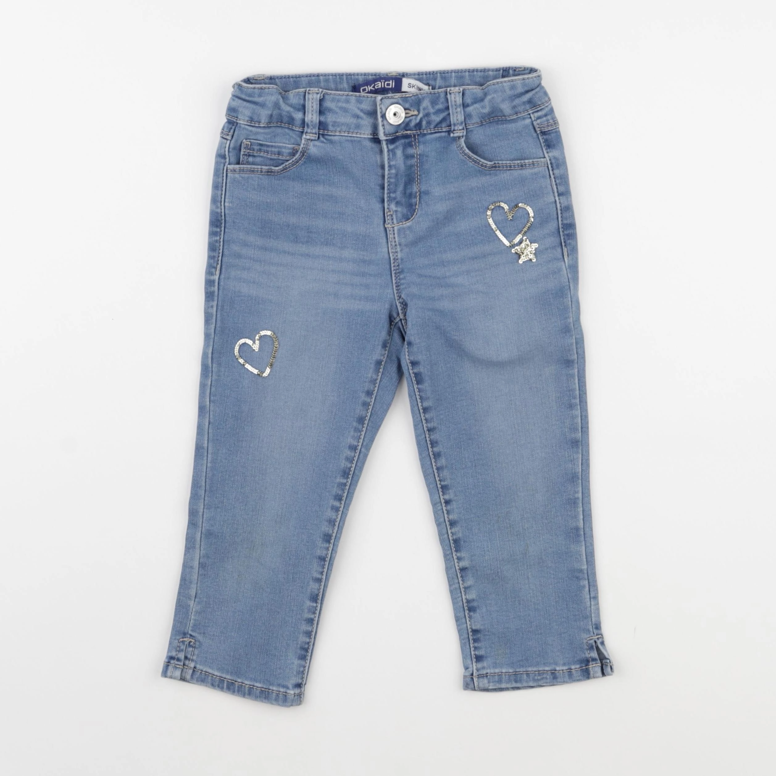 Okaidi - pantacourt bleu - 6 ans