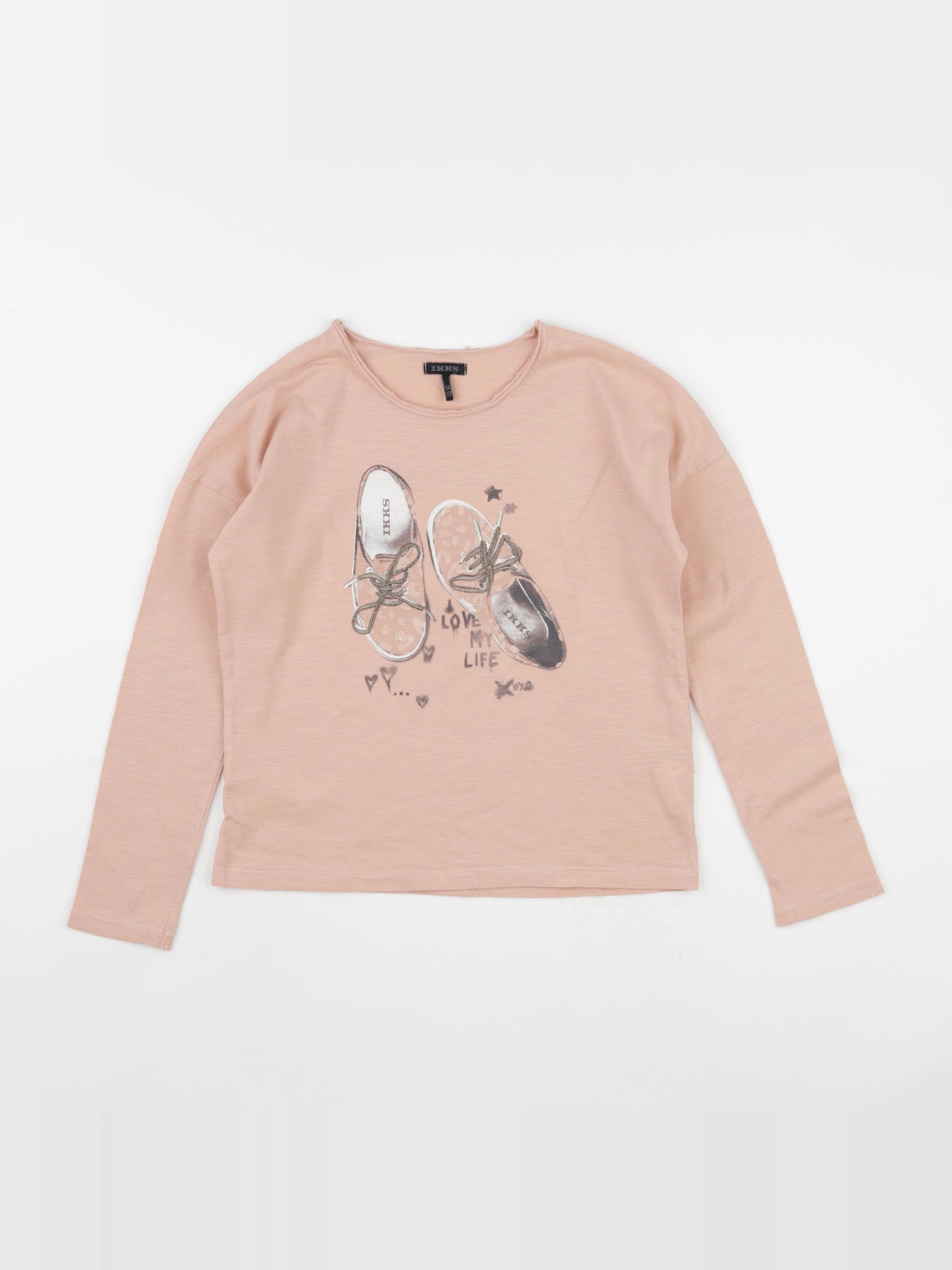 IKKS - tee-shirt rose - 8 ans
