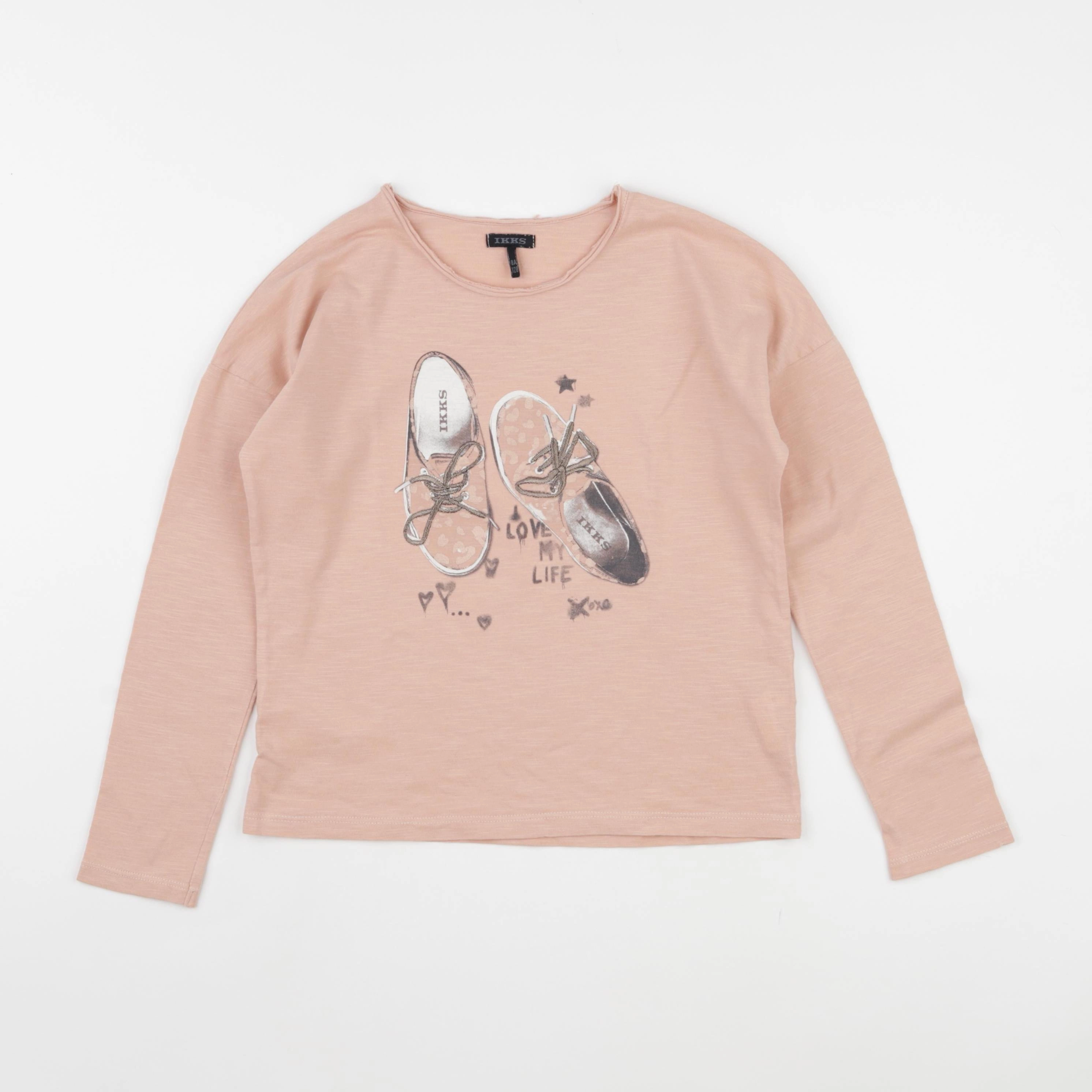 IKKS - tee-shirt rose - 8 ans