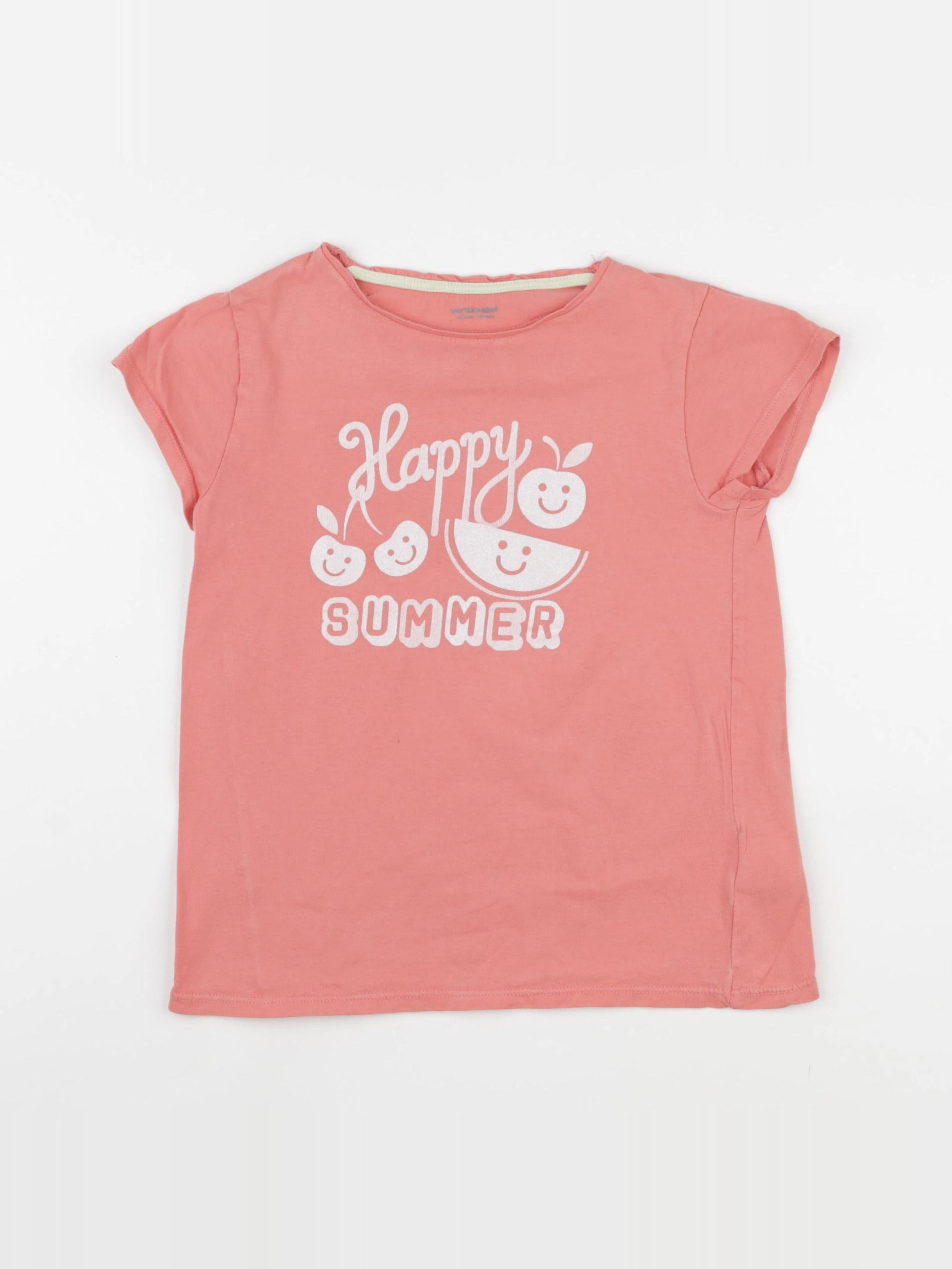 Vertbaudet - tee-shirt rose - 10 ans