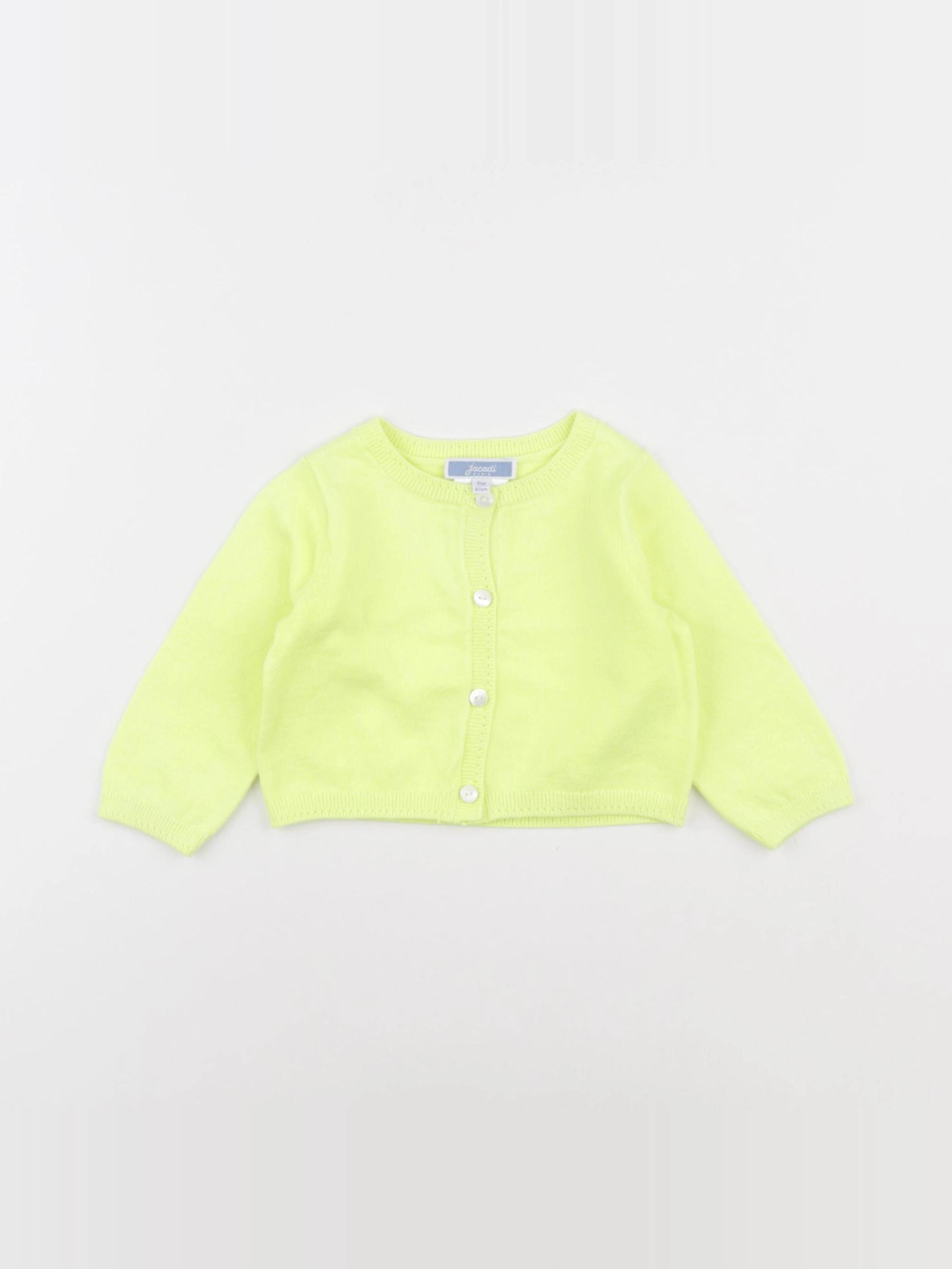 Jacadi - gilet jaune fluo - 6 mois