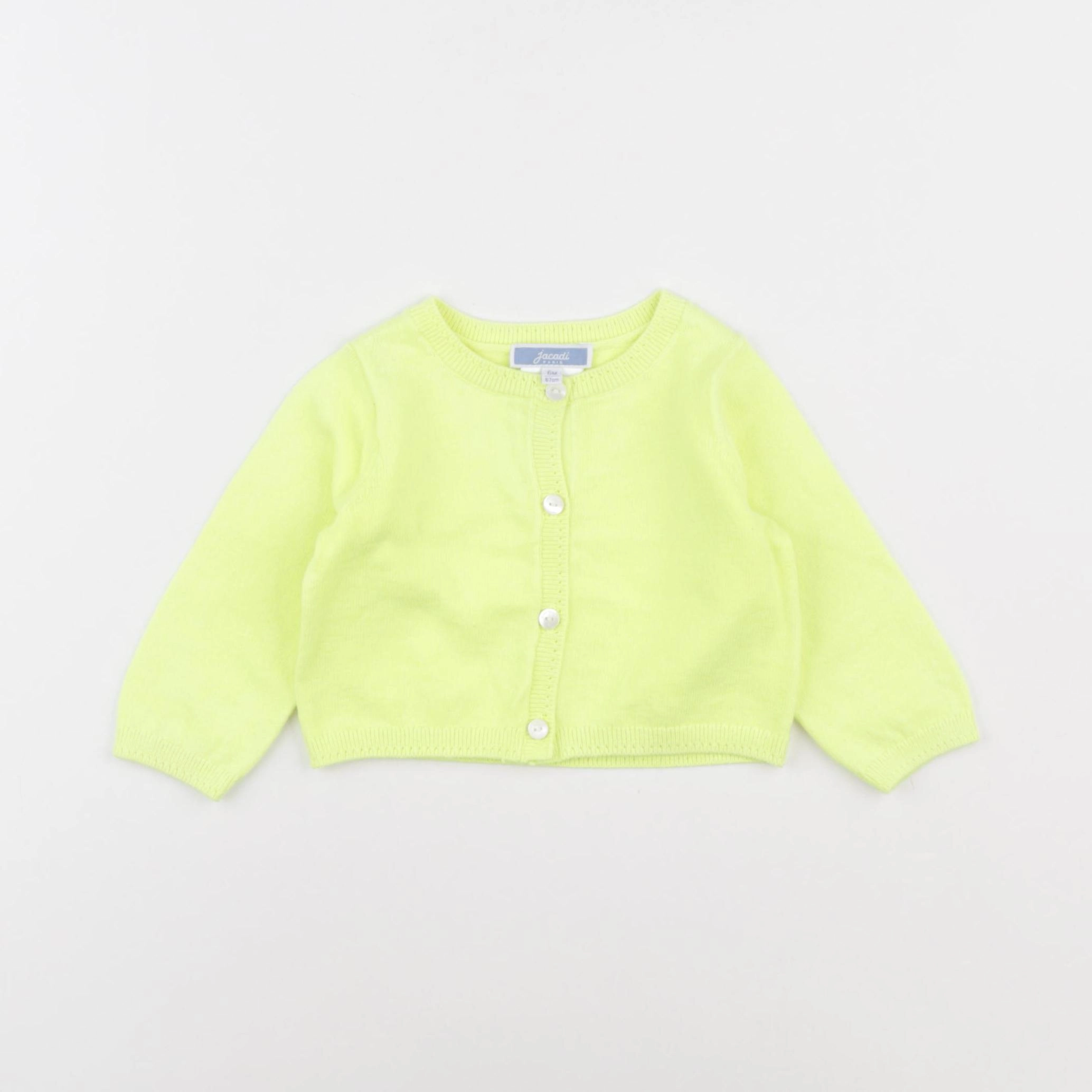 Jacadi - gilet jaune fluo - 6 mois