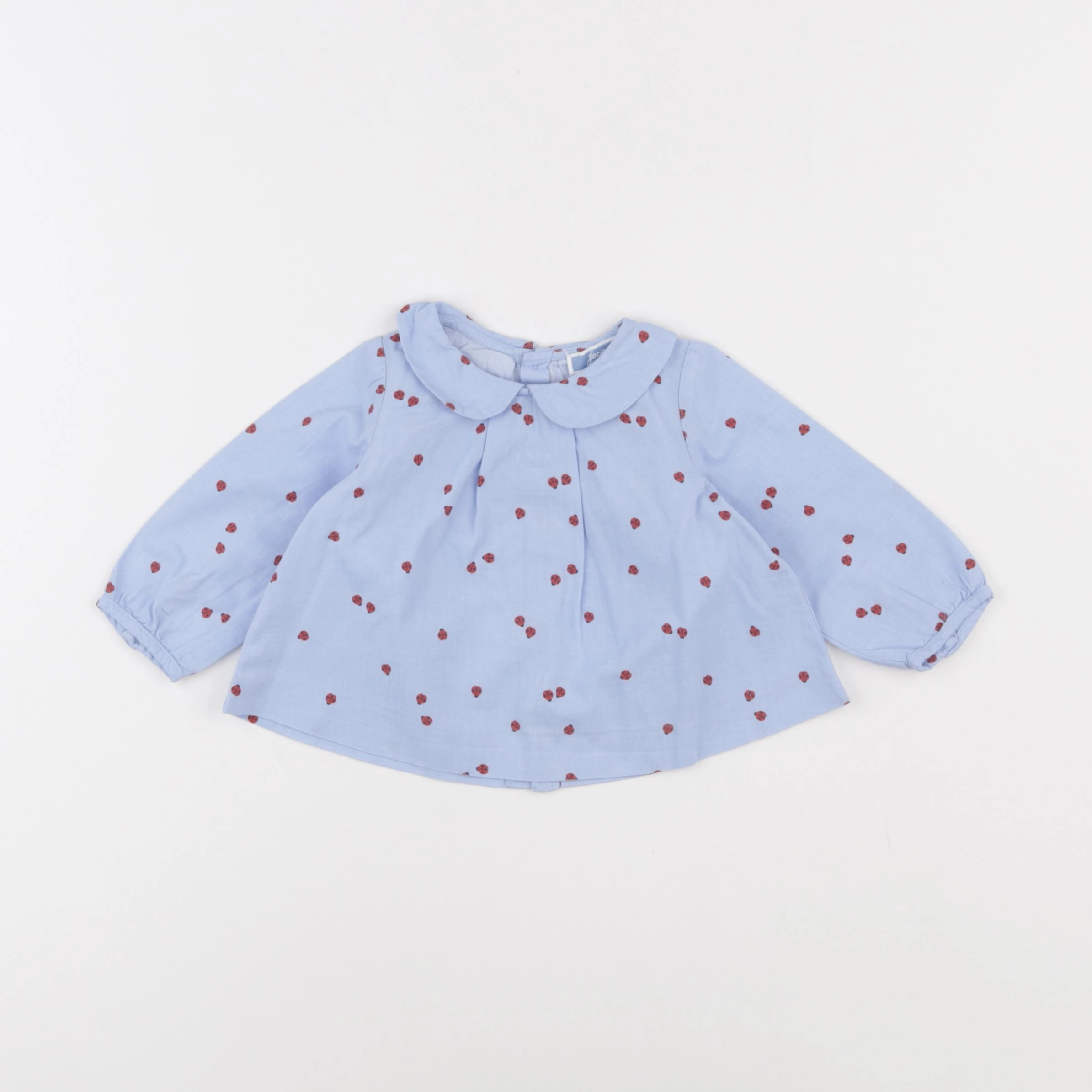 Jacadi - blouse bleu - 6 mois