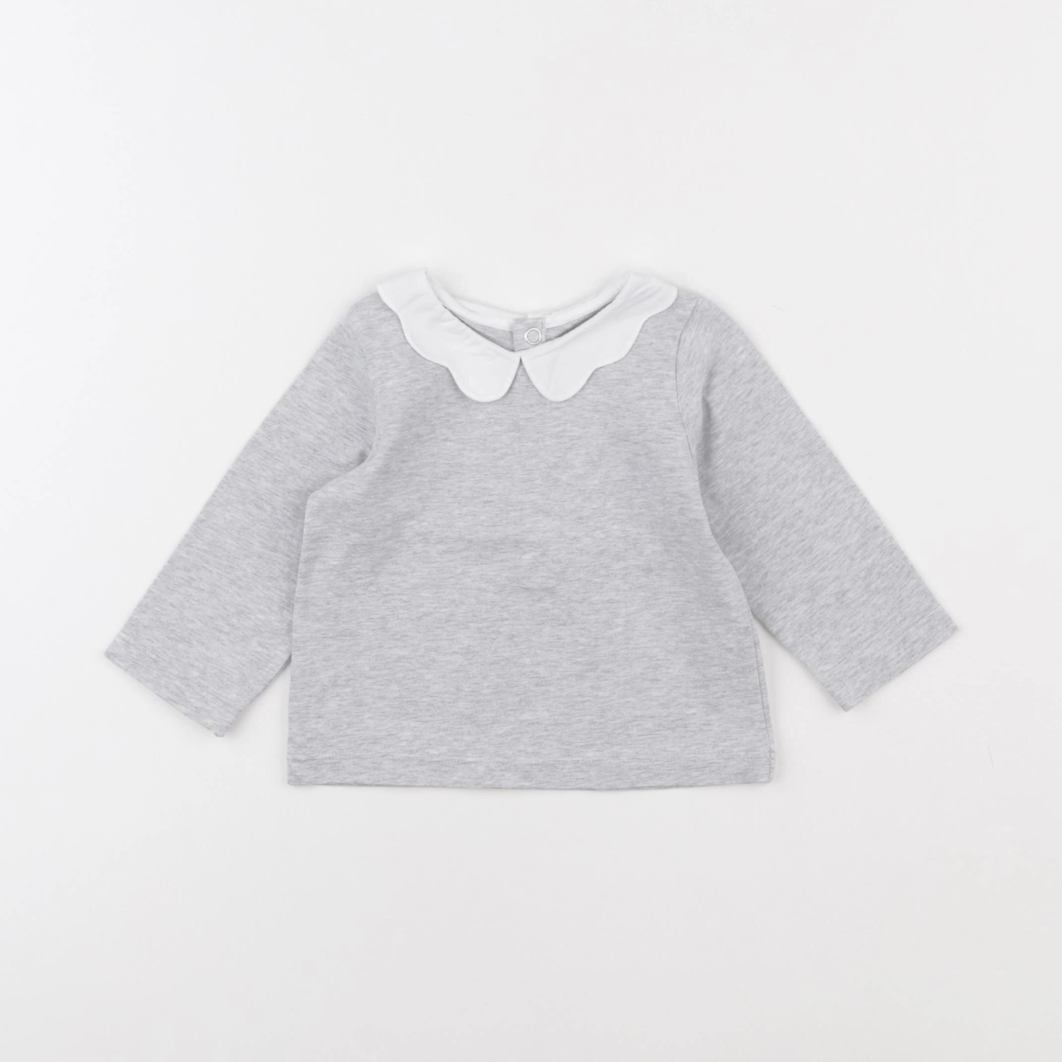 Jacadi - tee-shirt gris - 6 mois