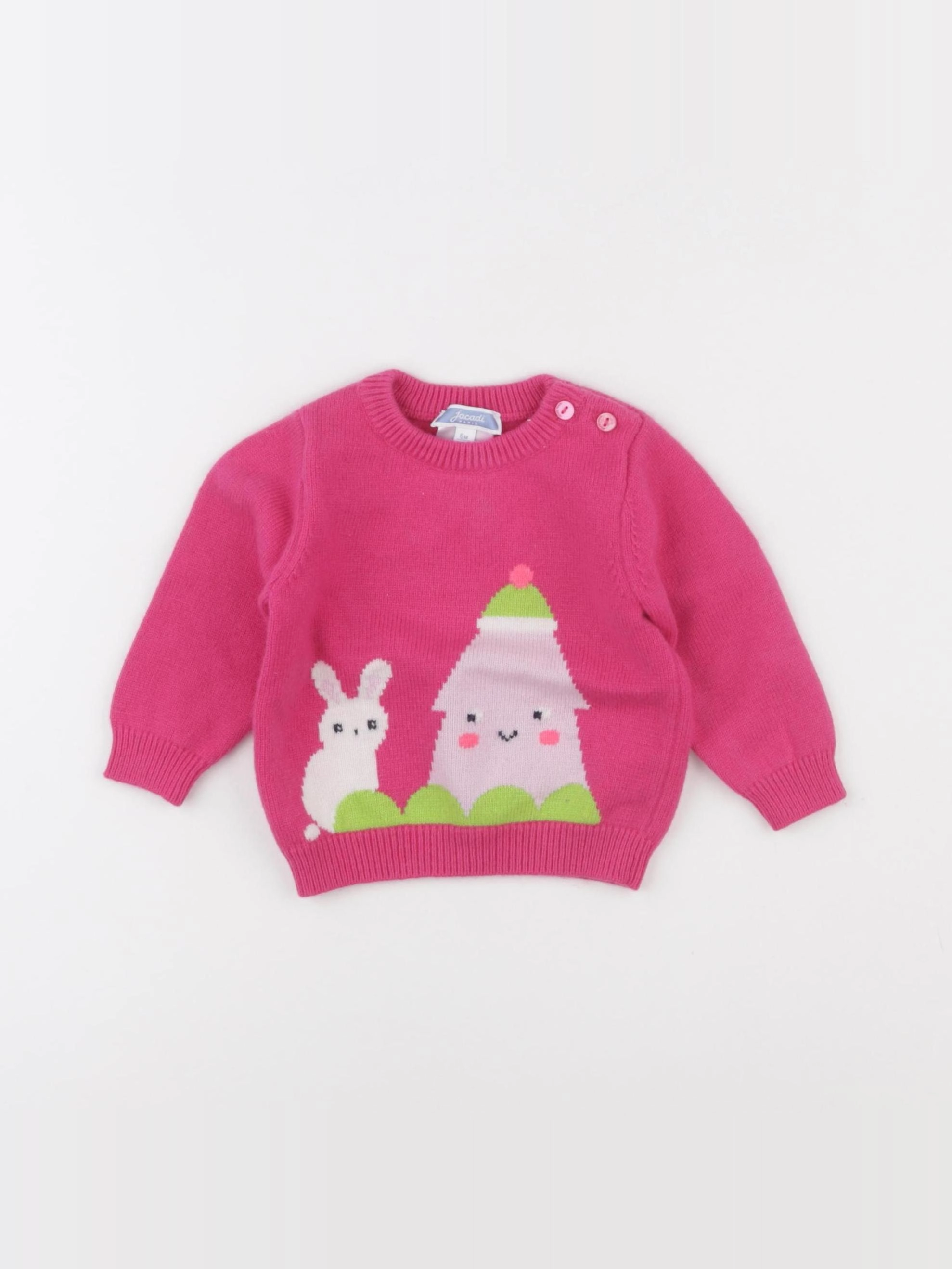 Jacadi - pull rose - 6 mois